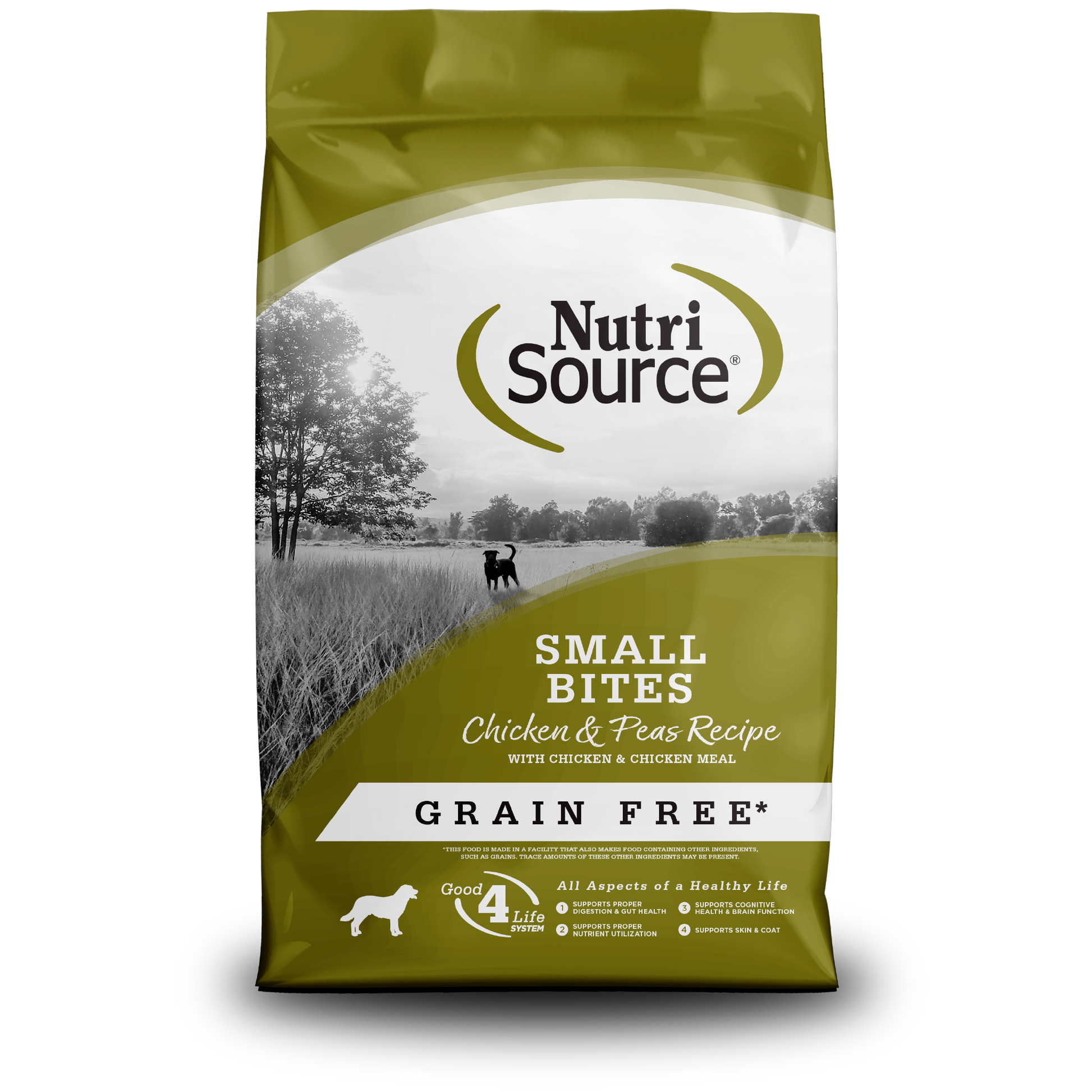 Grain Free Small Bites Chicken & Pea - bag front