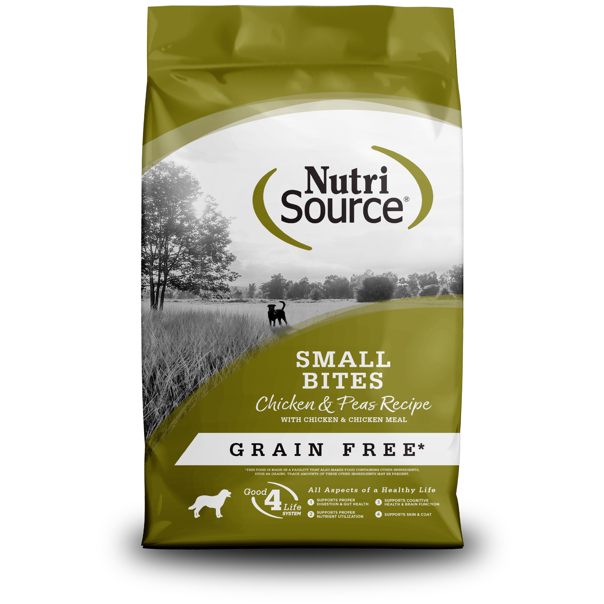 Grain Free Small Bites Chicken & Pea - bag front