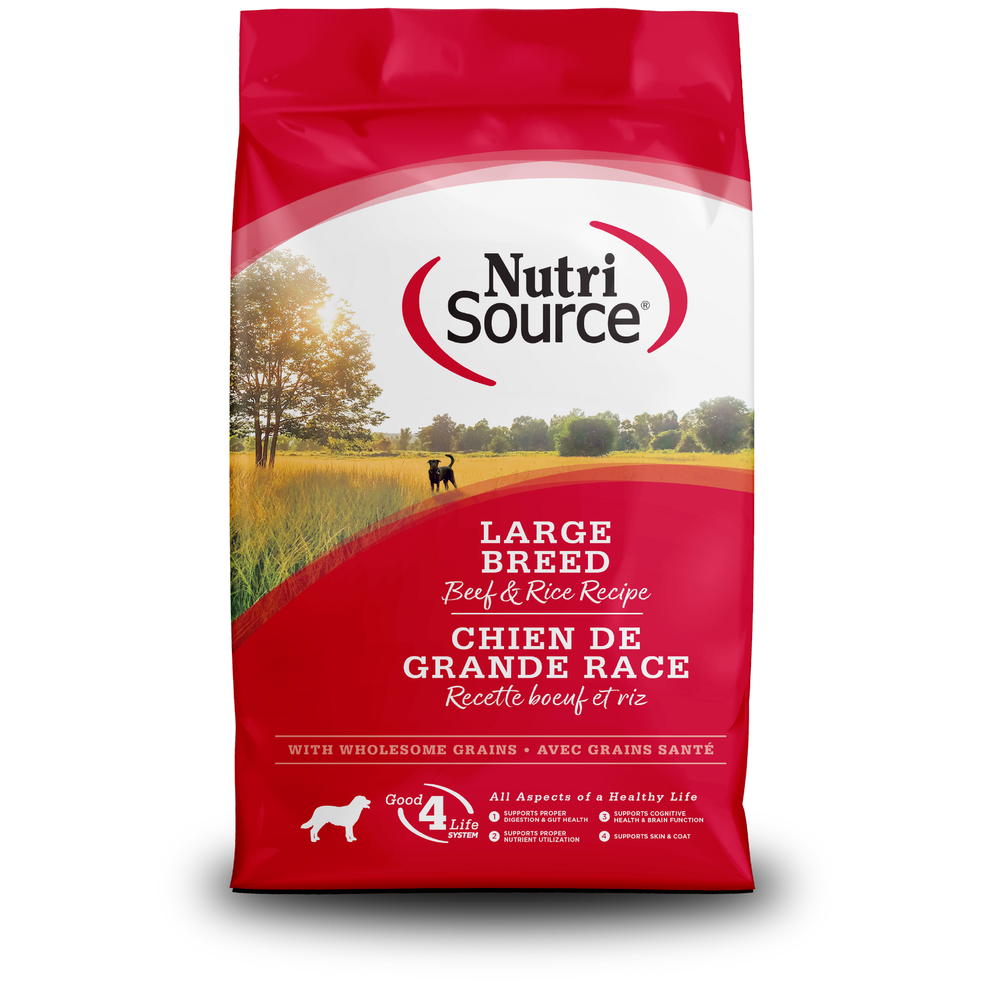 Large Breed Beef & Rice - bag front