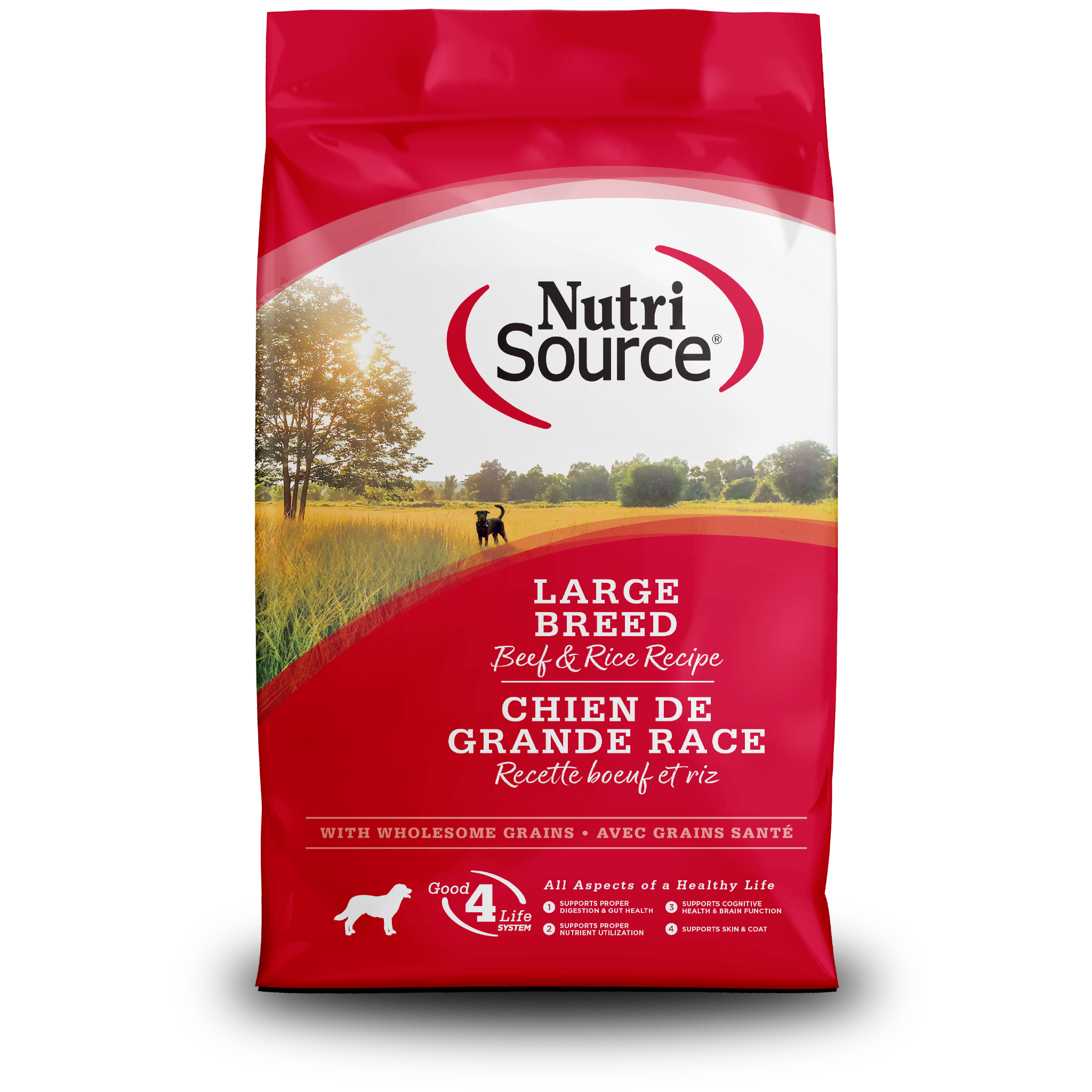 Large Breed Beef & Rice - bag front