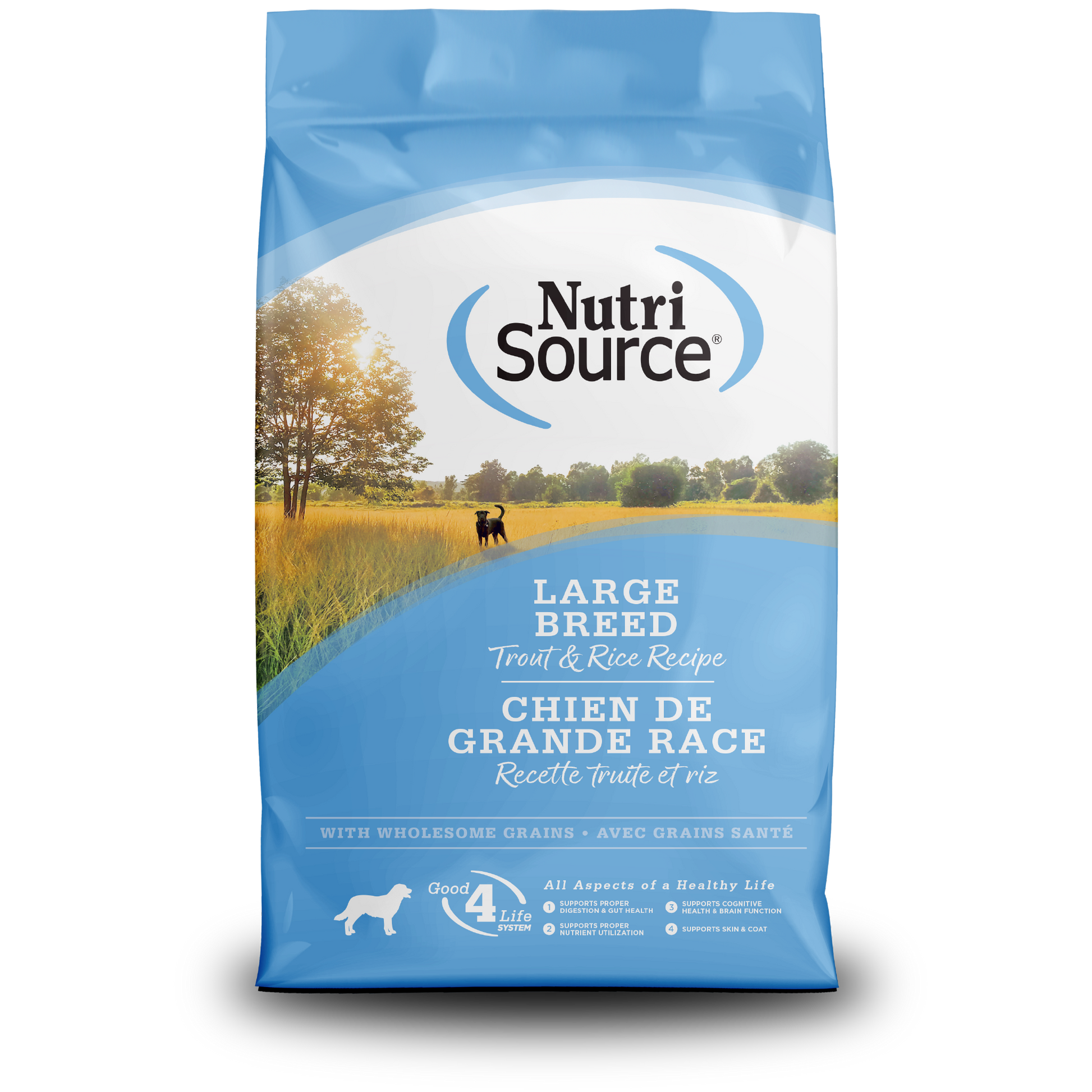 Large Breed Trout & Rice - bag front