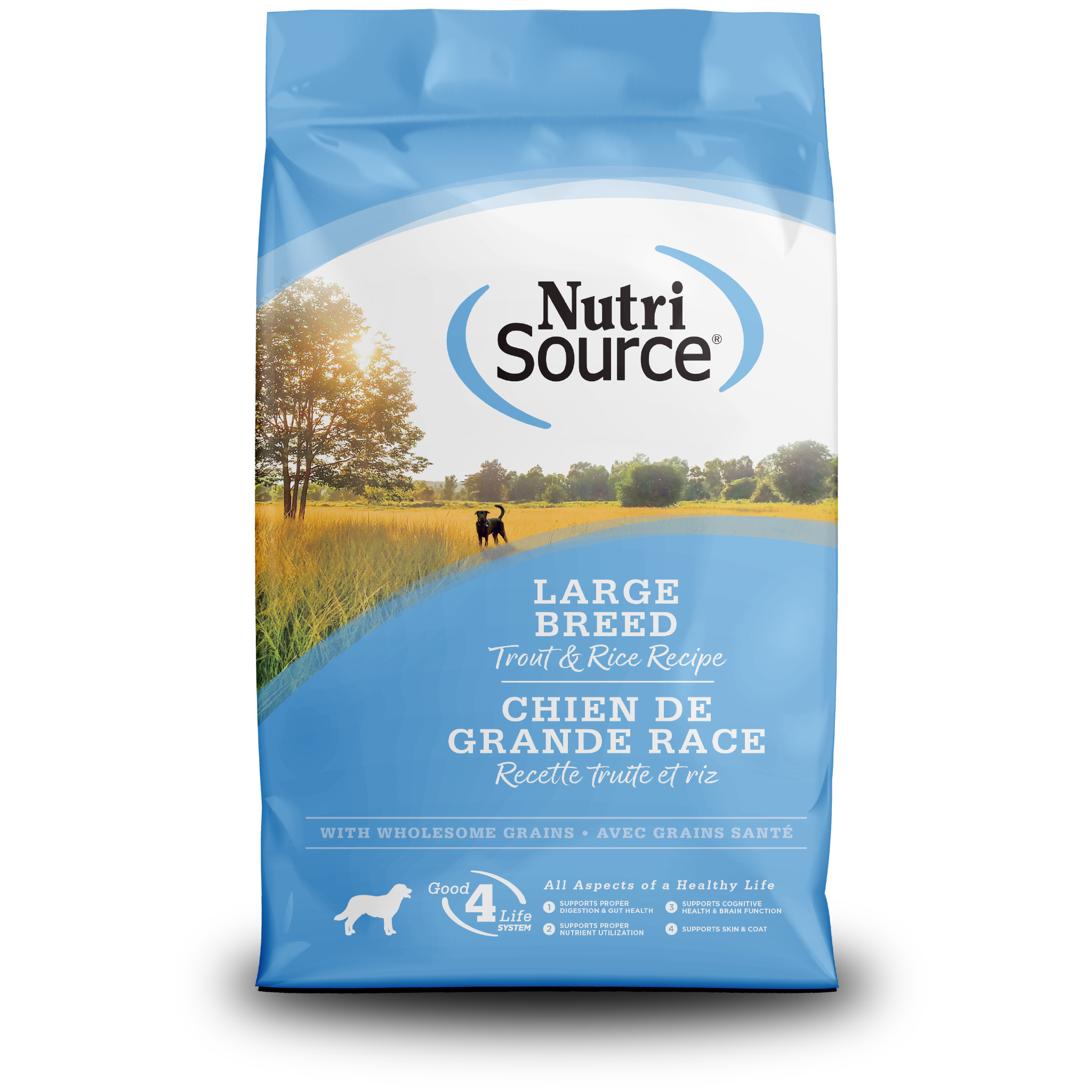 Large Breed Trout & Rice - bag front