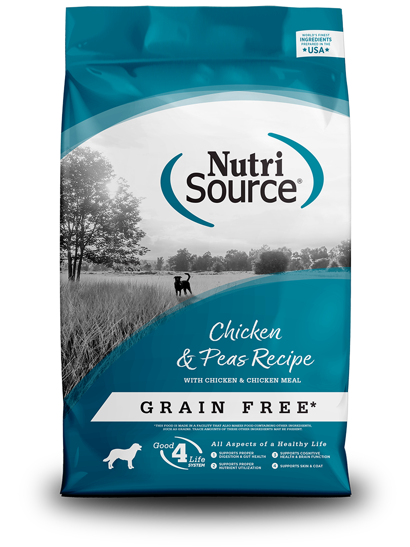 Grain Free Chicken & Pea Recipe - bag front