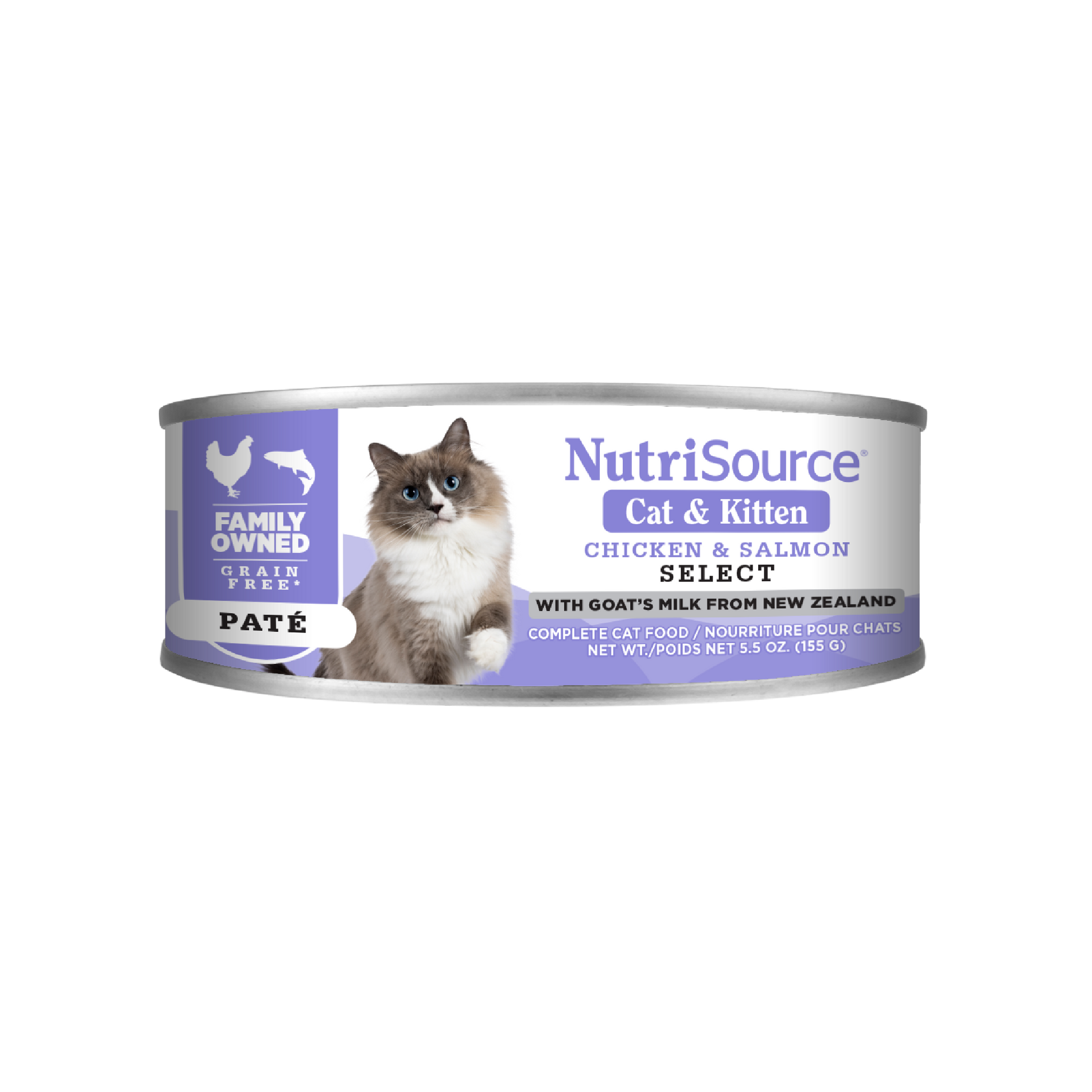 NutriSource Cat & Kitten Chicken & Salmon Select - can front