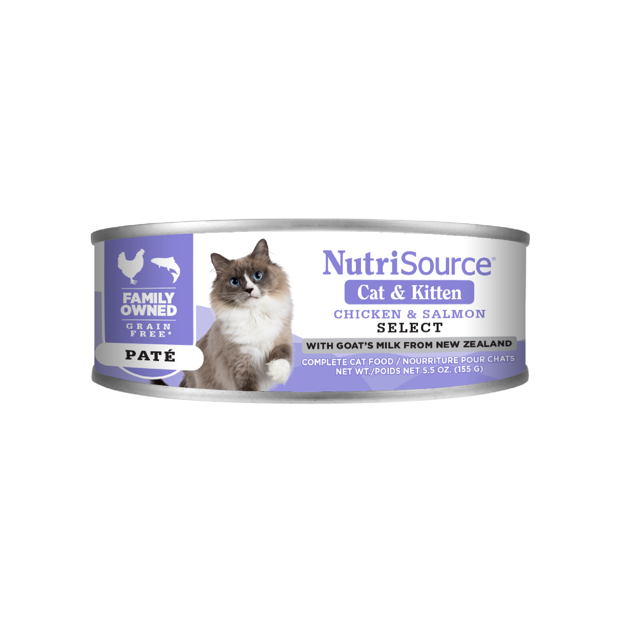 NutriSource Cat & Kitten Chicken & Salmon Select - can front