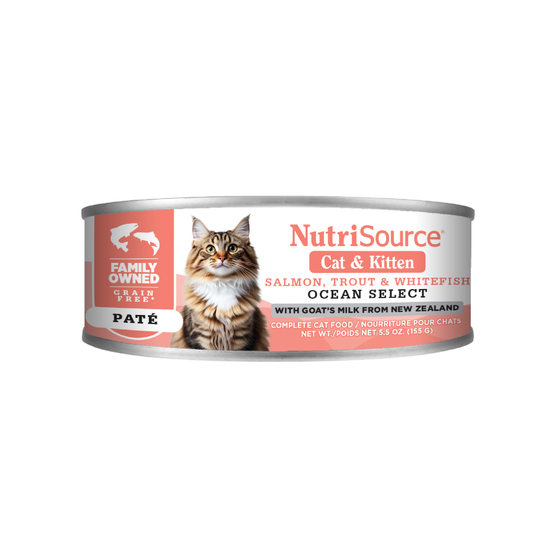 NutriSource Salmon, Trout & Whitefish Ocean Select - can front