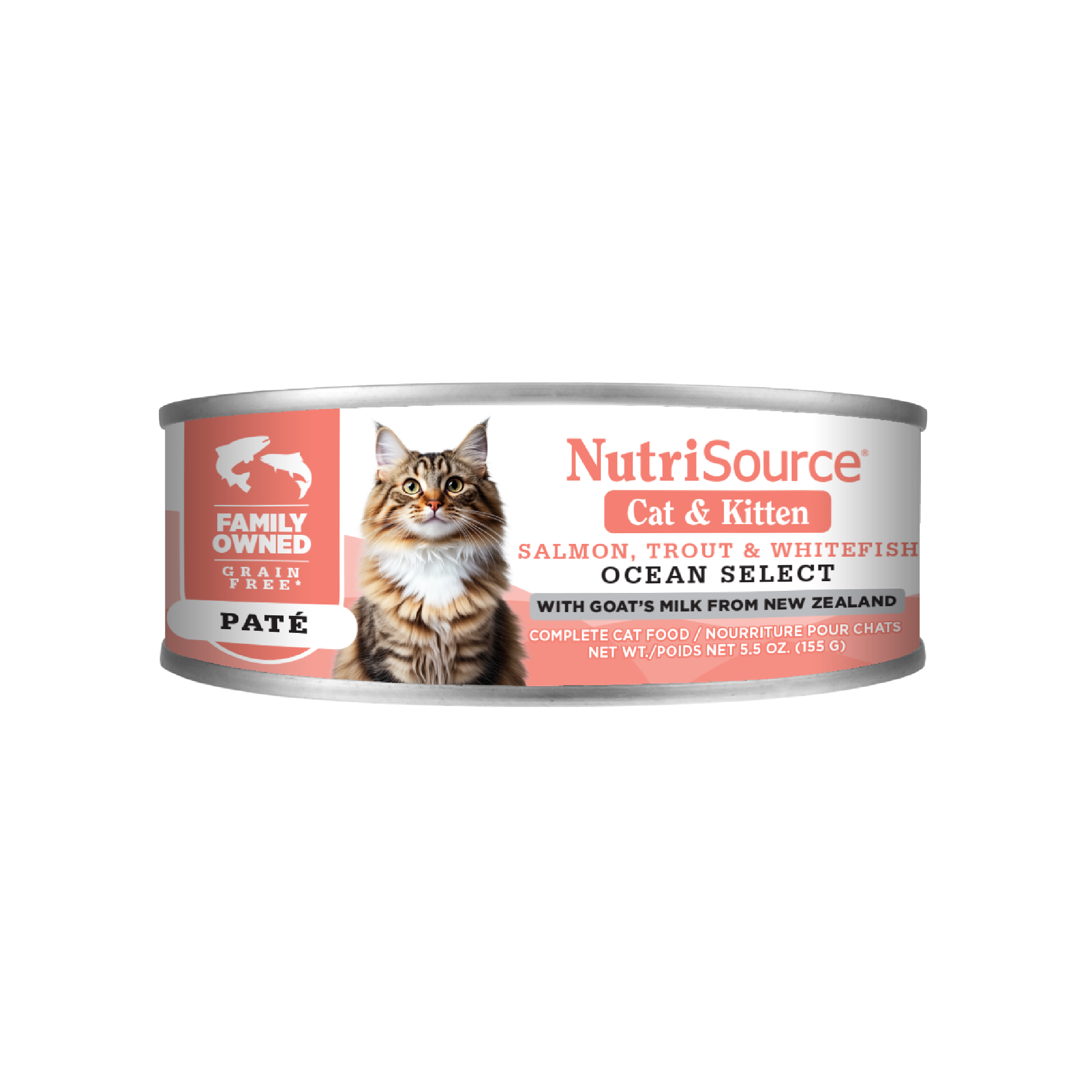 NutriSource Salmon, Trout & Whitefish Ocean Select - can front