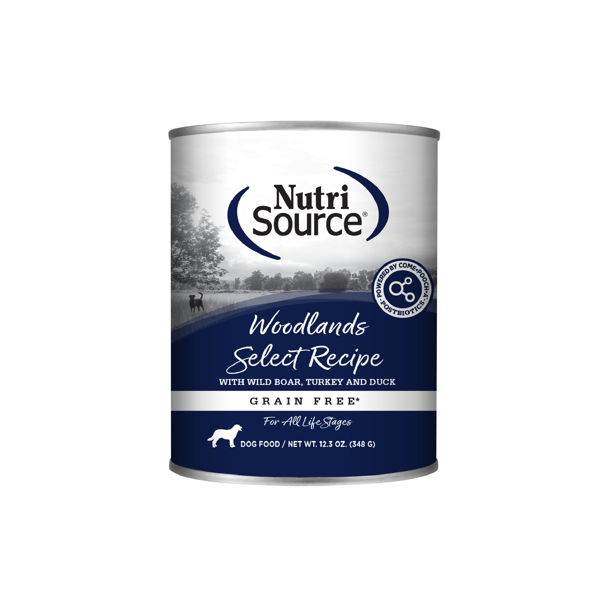 NutriSource Woodlands Select Recipe - can front