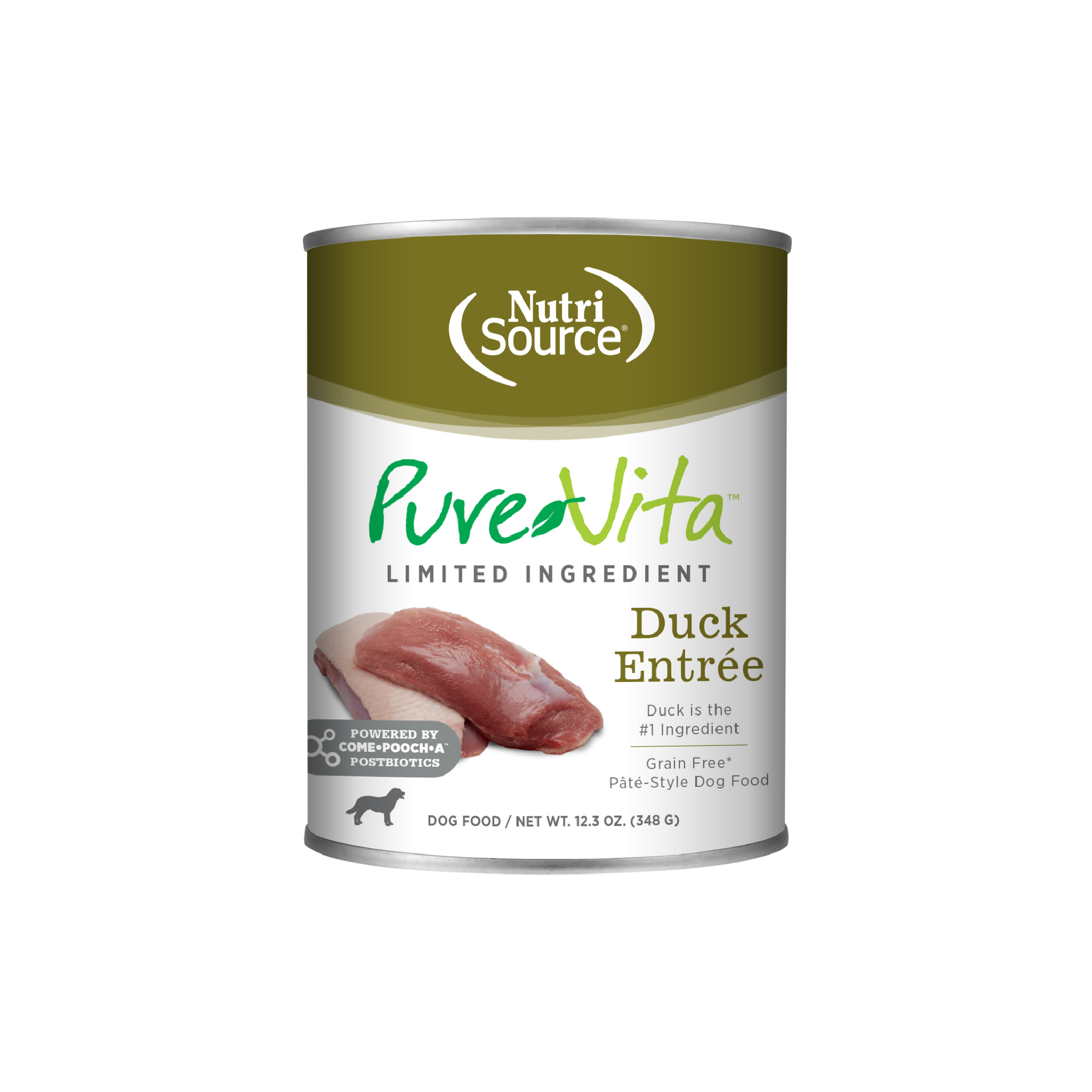 NutriSource PureVita Duck Entree - can front