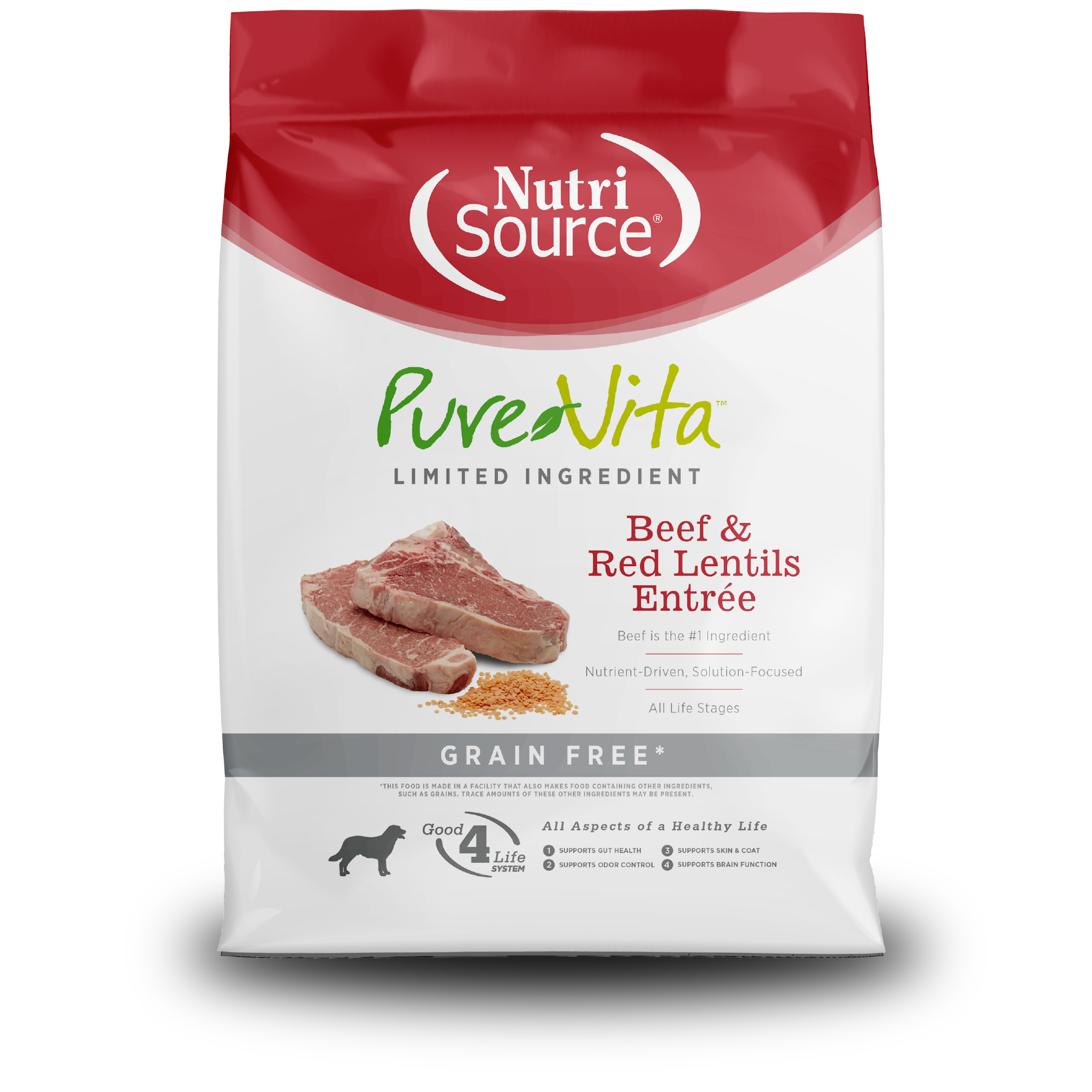 Grain Free Beef & Red Lentils Entrée - bag front