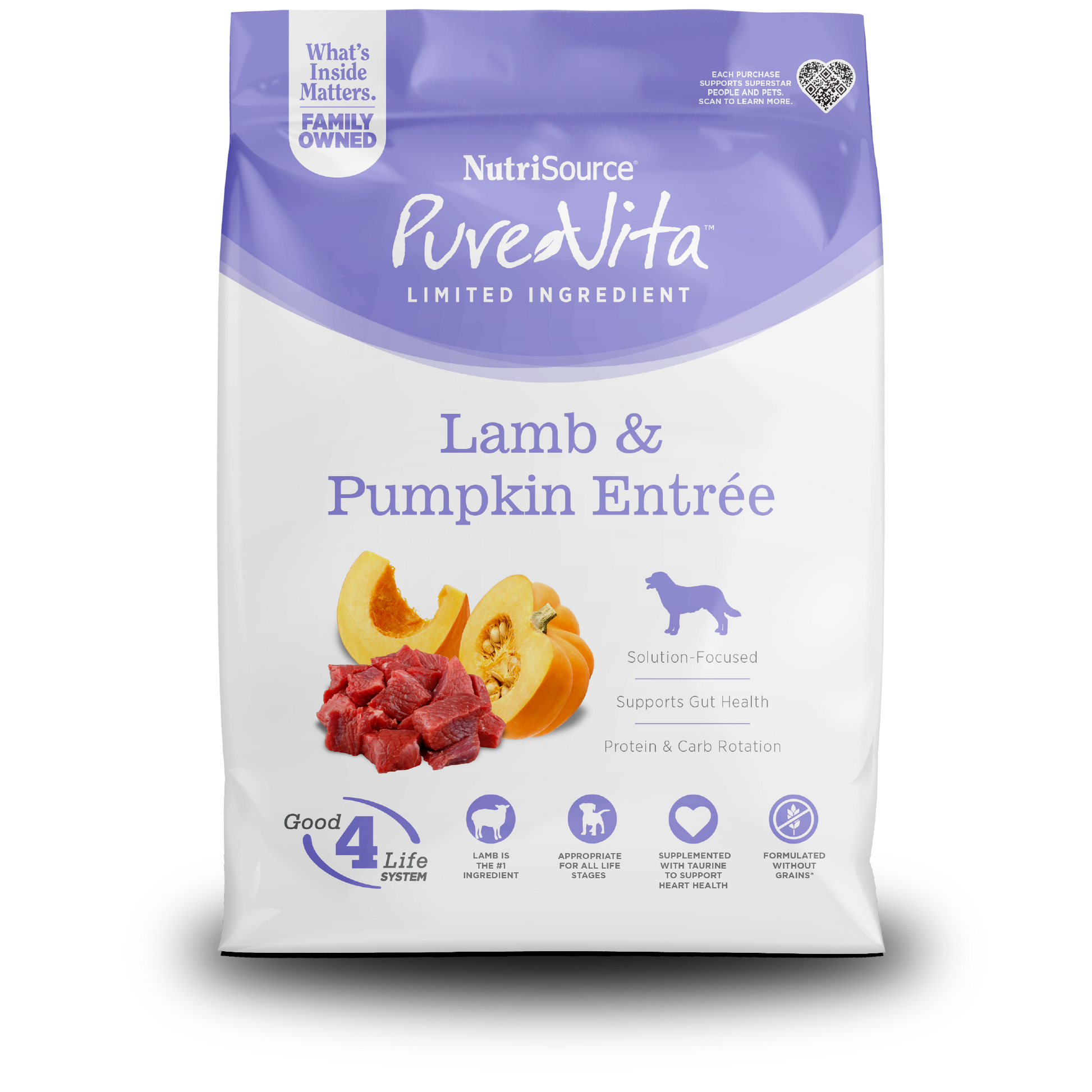BUY Lamb & Pumpkin Dog Food | PureVita | NutriSource Pet Foods