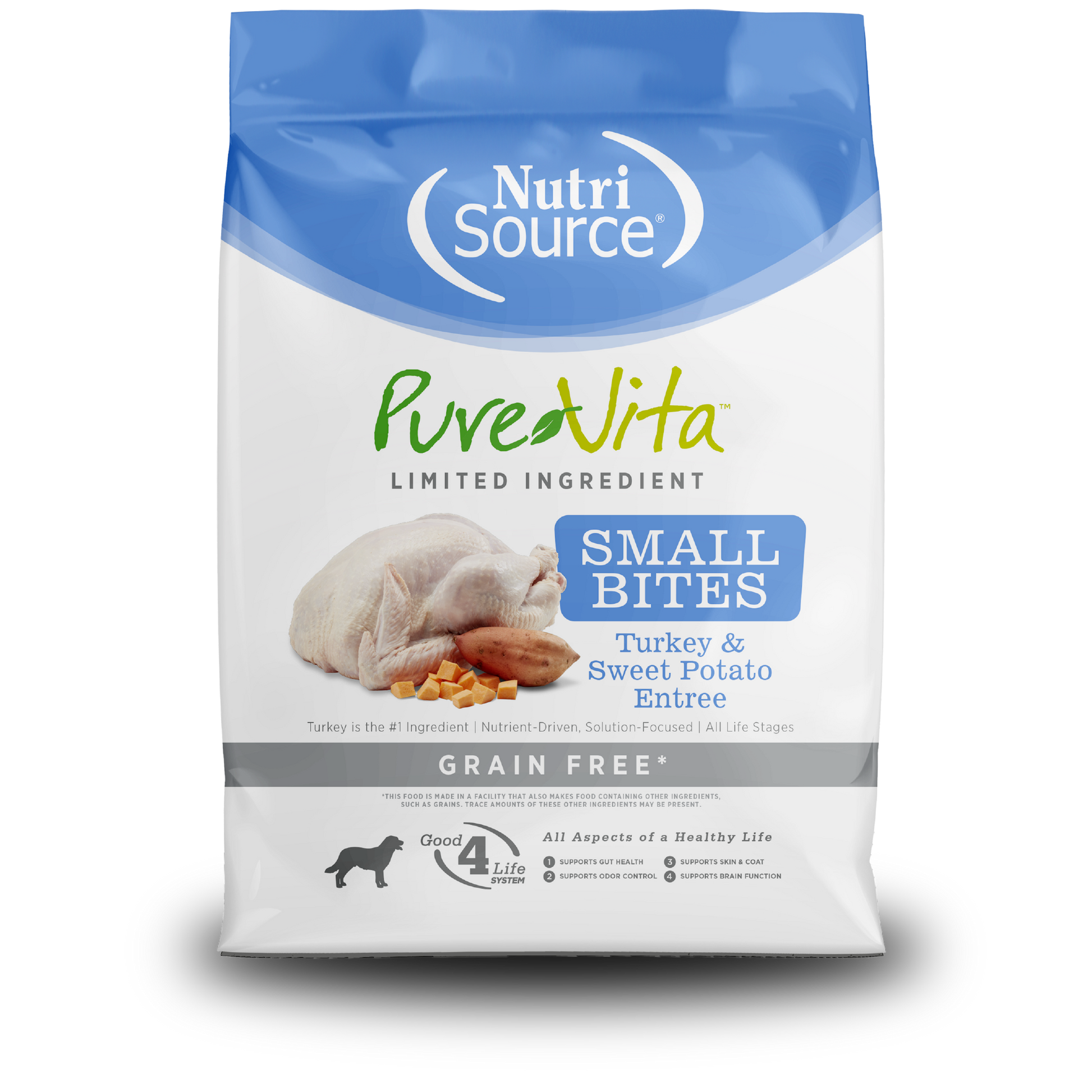 Grain Free Small Bites Turkey & Sweet Potato Entrée - bag front