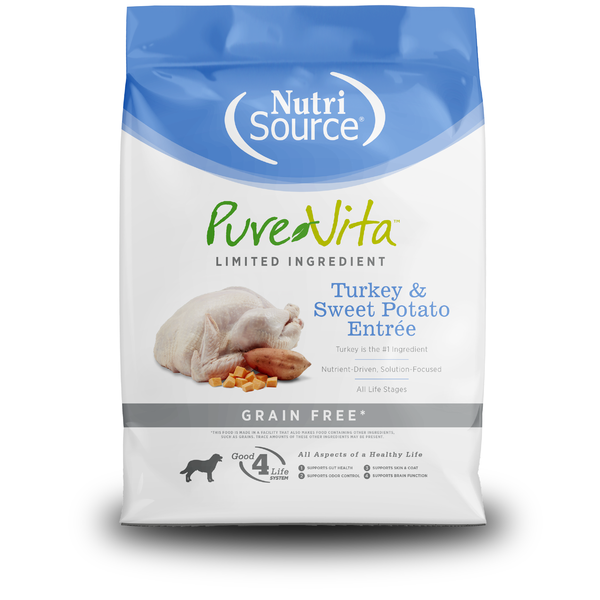 Grain Free Turkey & Sweet Potato Entrée - bag front