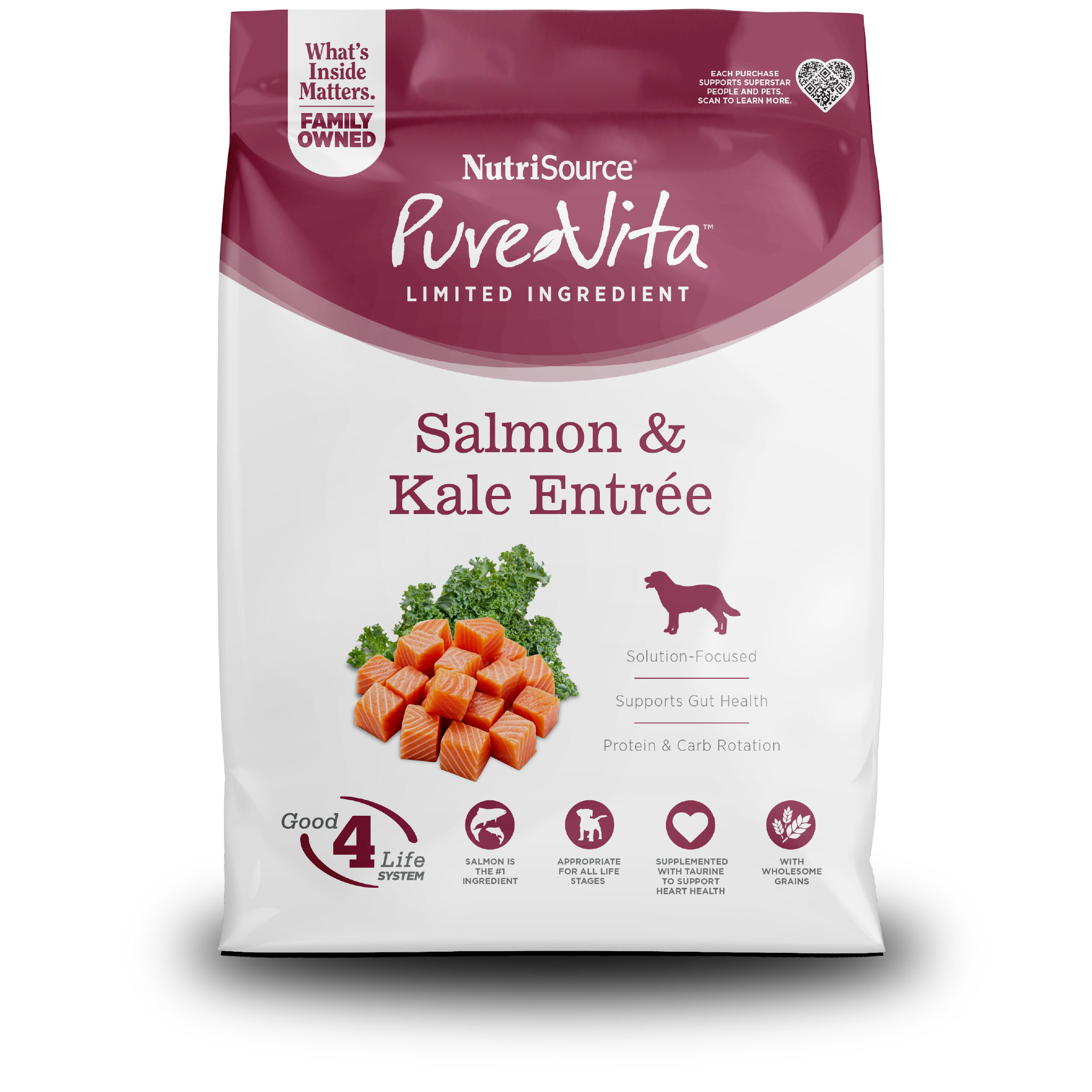 PureVita Salmon & Kale Entrée - bag front