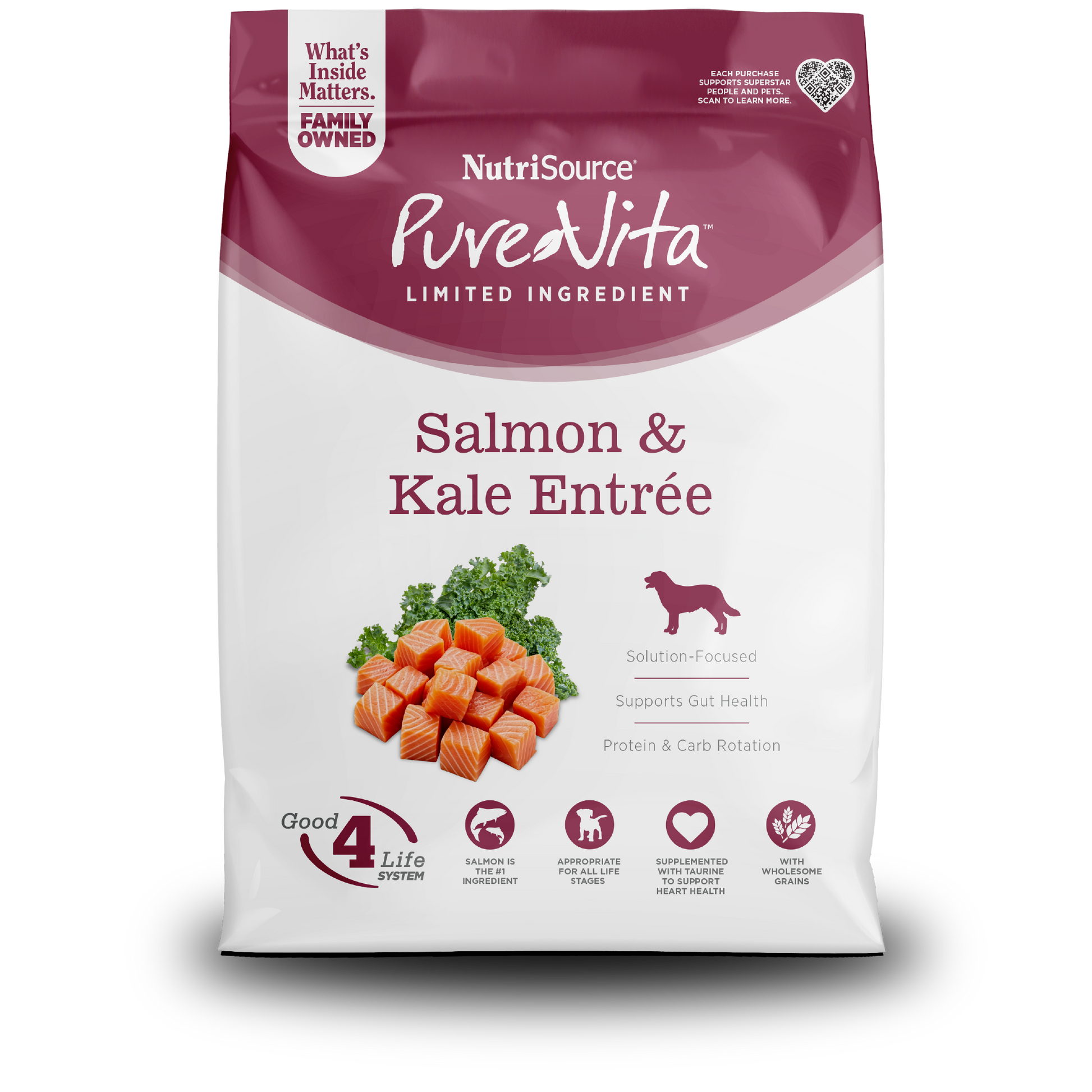 PureVita Salmon & Kale Entrée - bag front