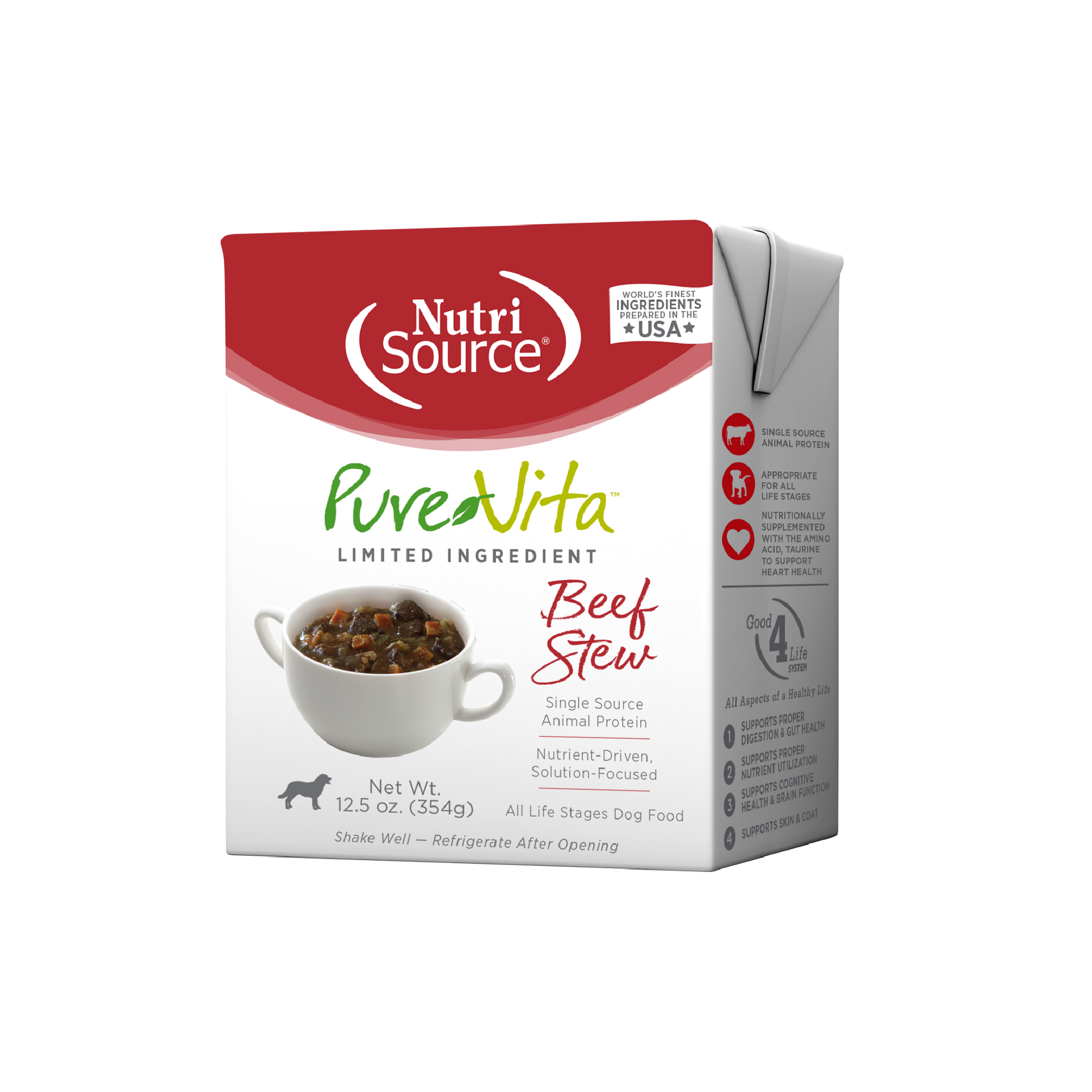 PureVita Beef Stew Tetrapak  - front