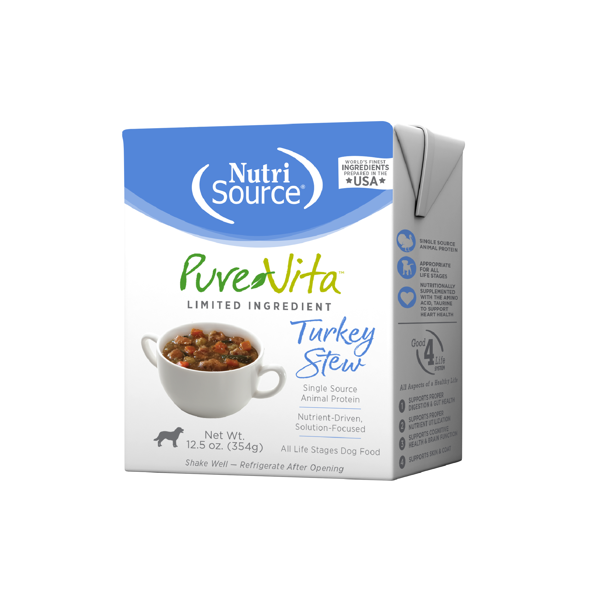 PureVita Turkey Stew Tetrapak - front
