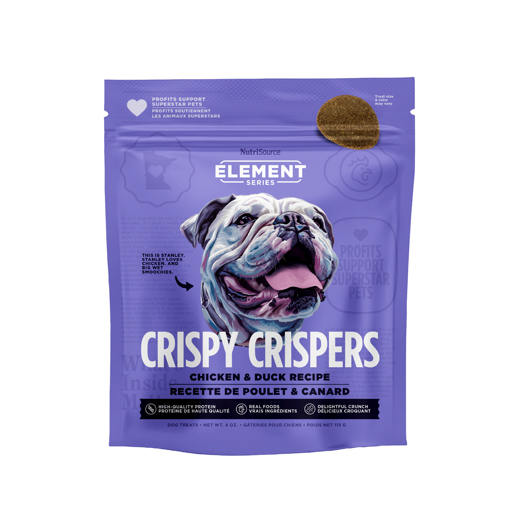 Element Series Chicken & Duck Crispy Crispers - bag front