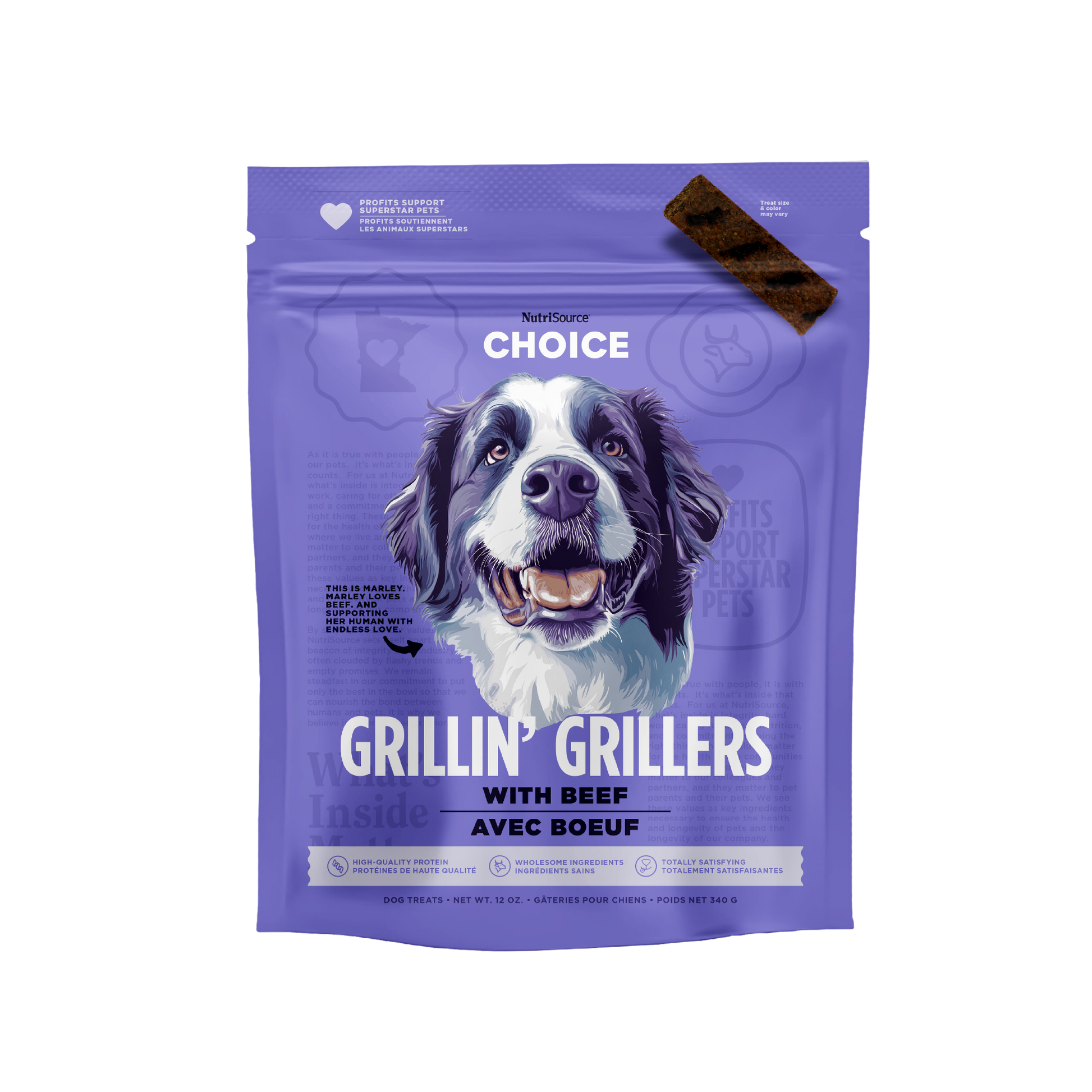 Choice Beef Grillin' Grillers - bag front