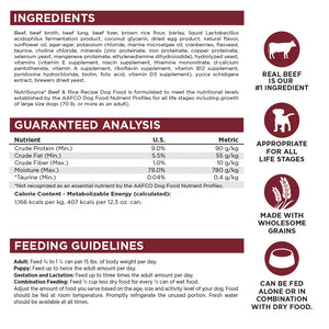 Beef & Rice Wet Dog Food