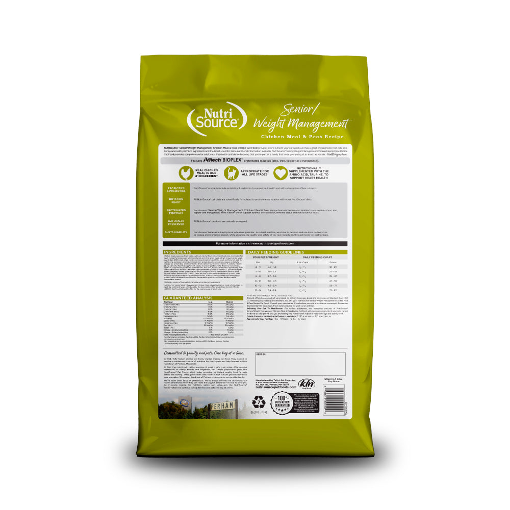 Senior & Weight Management - bag back