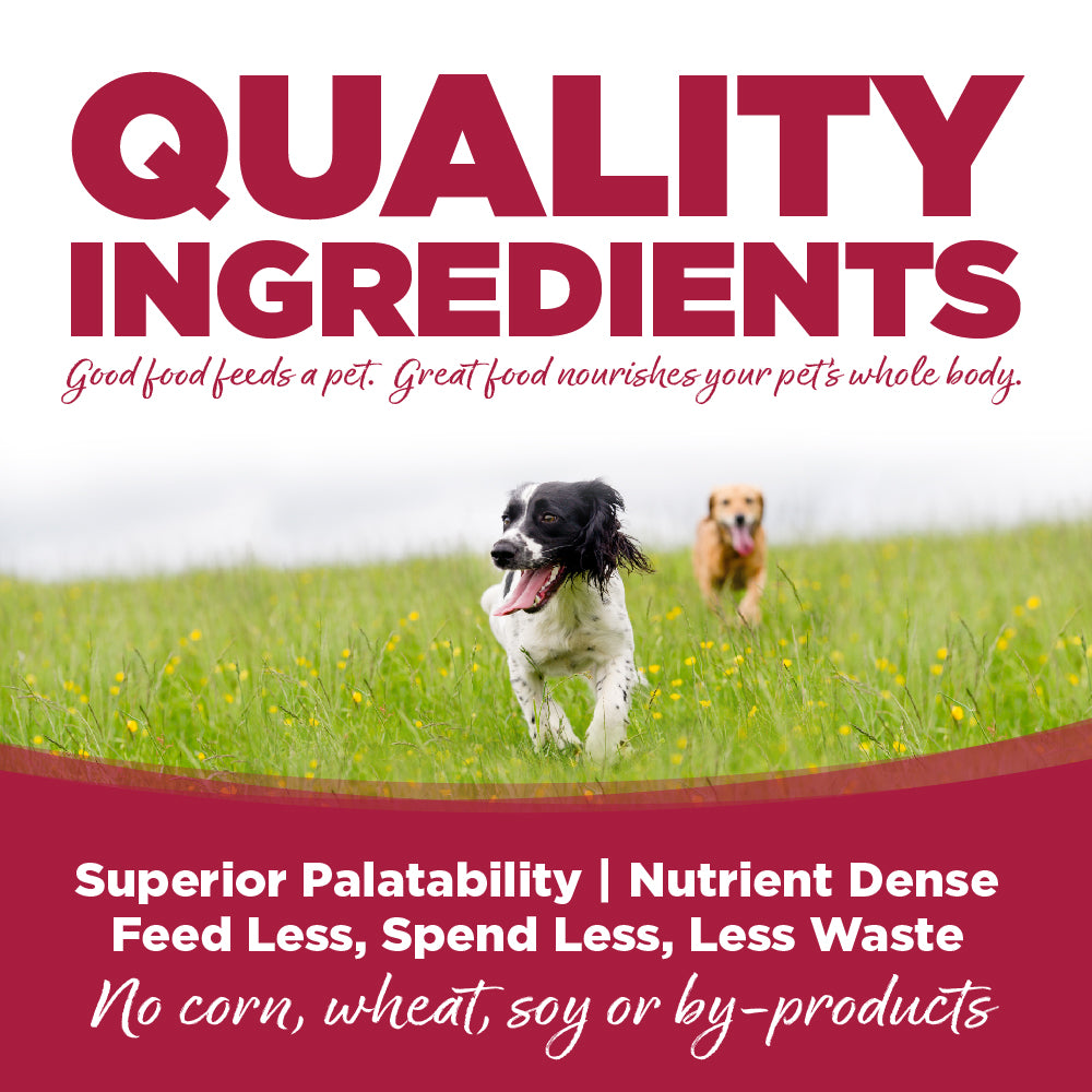 Quality Ingredients - Superior Palatability, Nutrient Dense