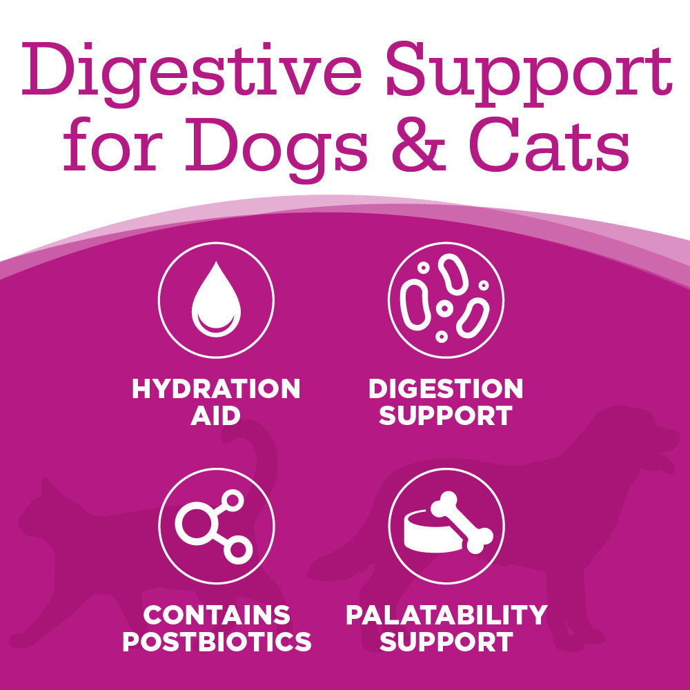 Digestive Support for Dogs & Cats: Hydration Aid, Digestion Support, Contains Postbiotics, Palatability Support