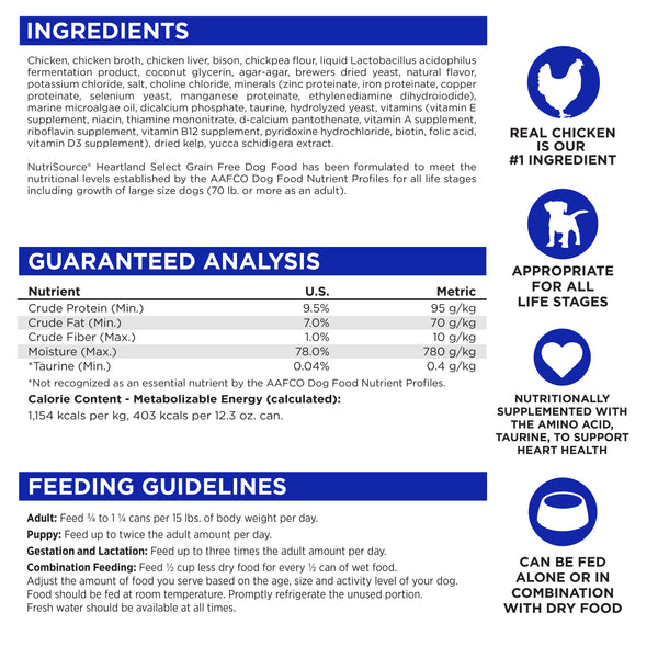 Grain Free Heartland Select Wet Dog Food