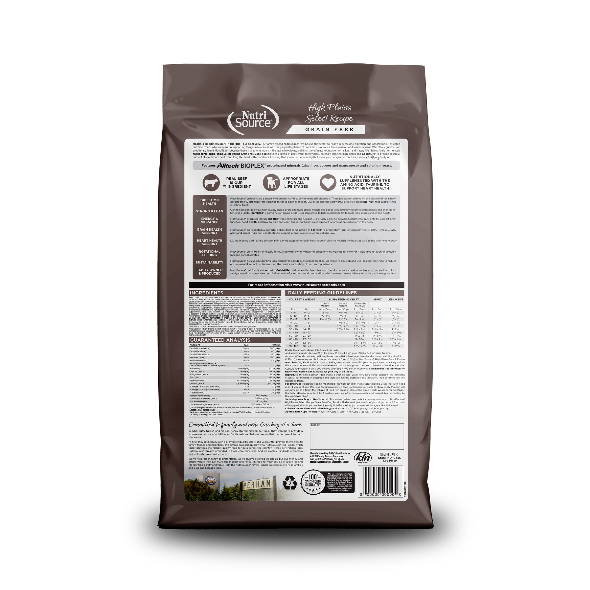 Grain Free High Plains Select - bag back