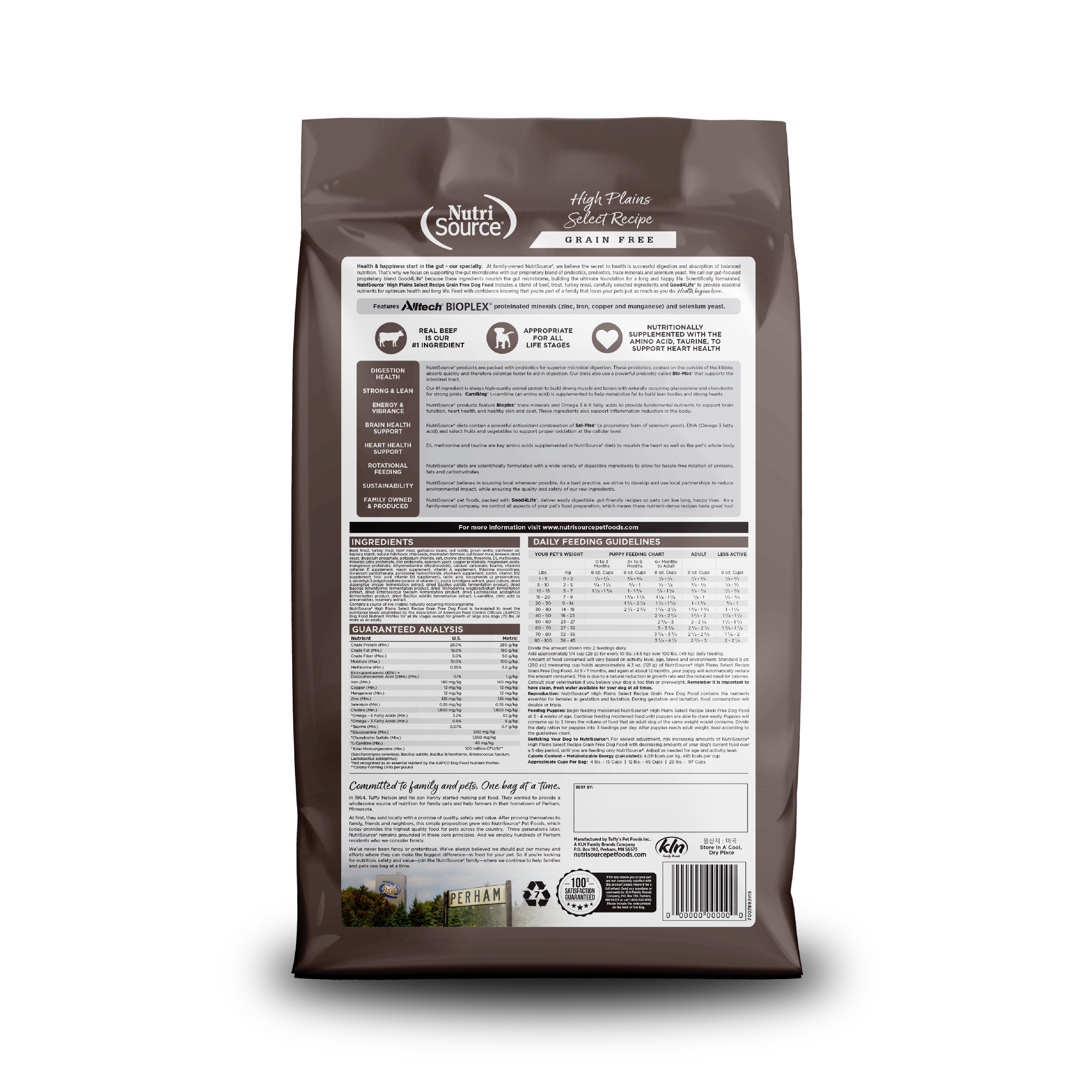 Grain Free High Plains Select - bag back