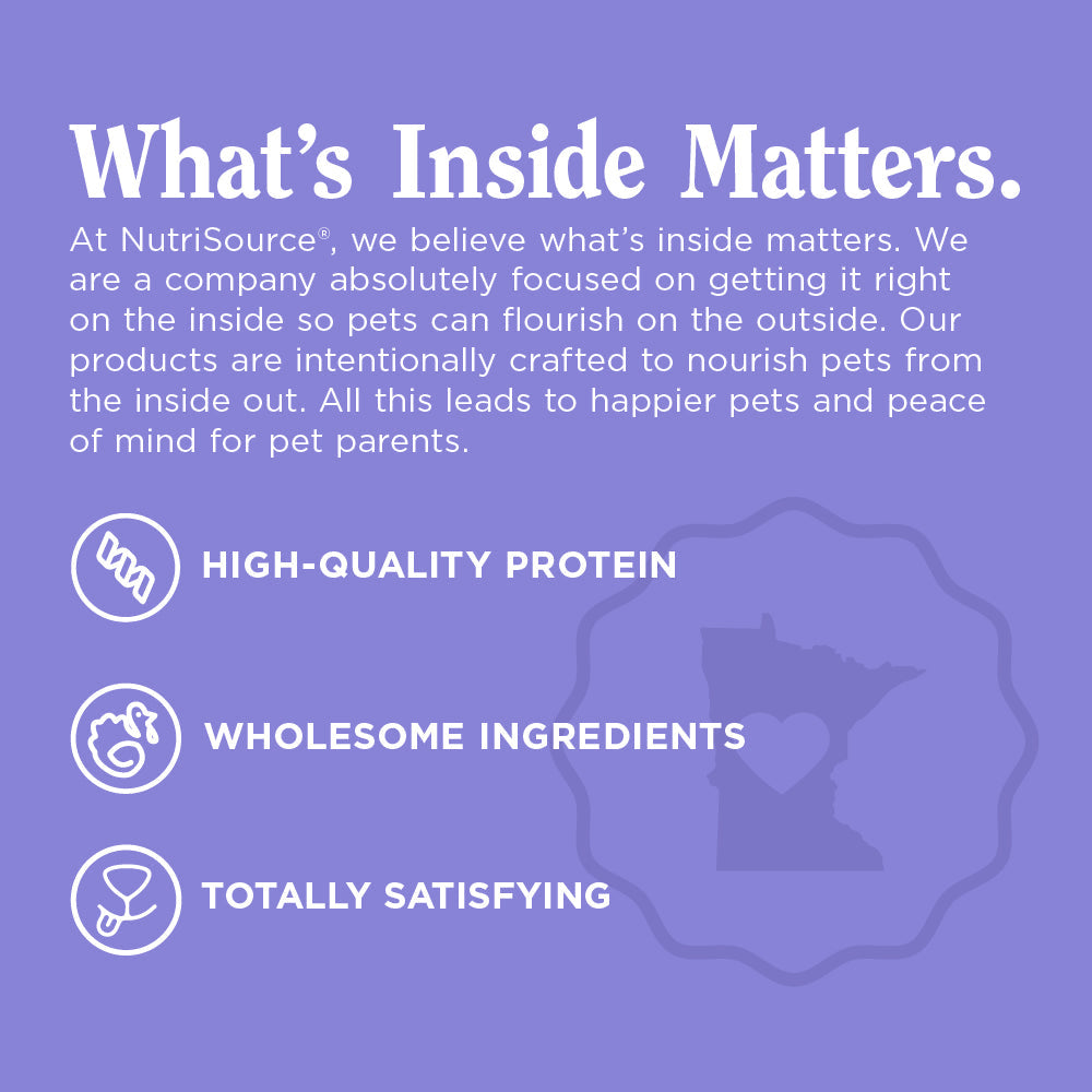 What's Inside Matters. High Quality Protein - Wholesome Ingredients - Totally Satisfying