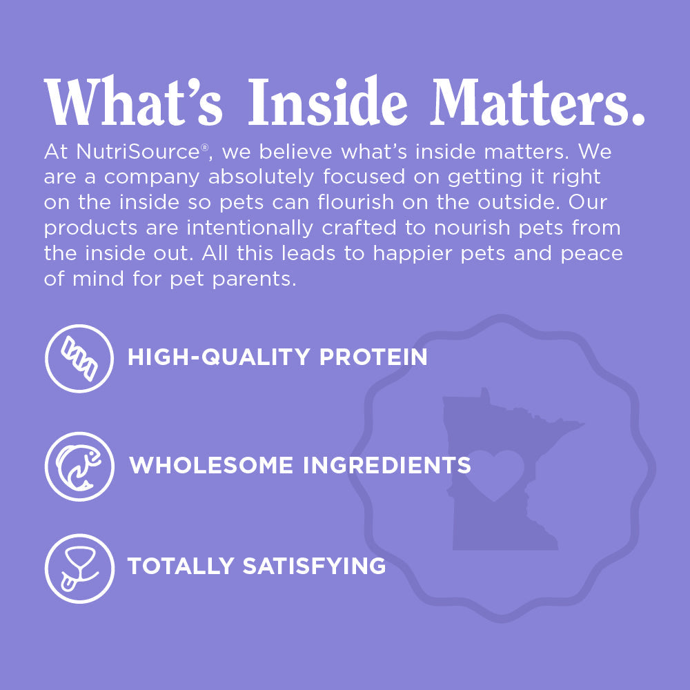 What's Inside Matters. High Quality Protein - Wholesome Ingredients - Totally Satisfying