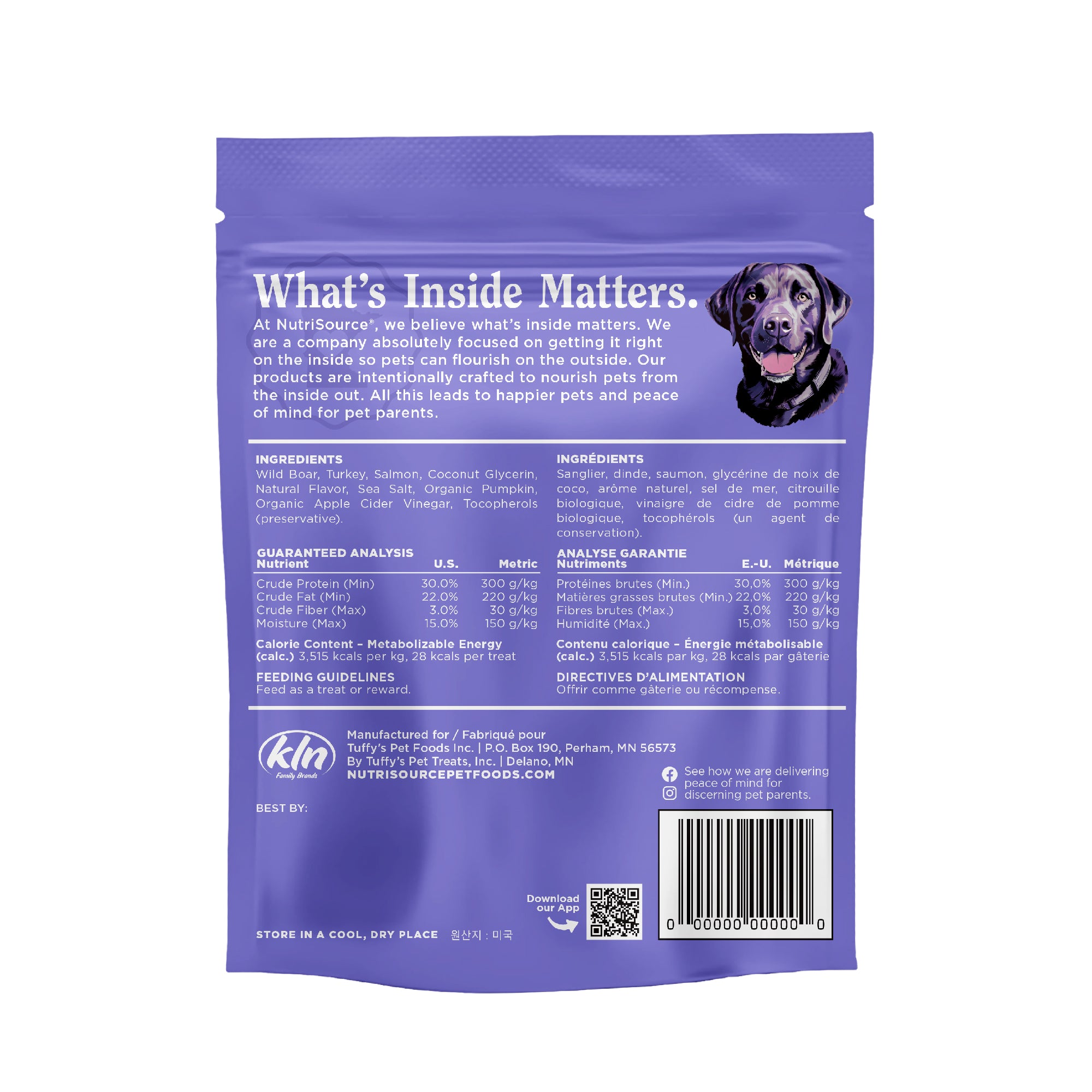 Wild Boar, Turkey& Salmon Recipe Jivin' Jerky - bag back