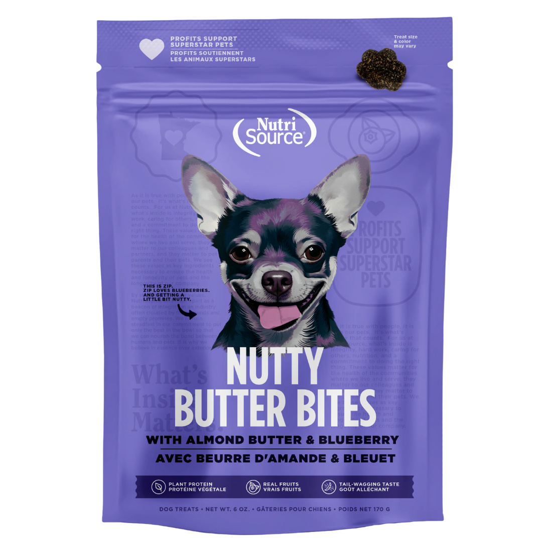 Almond Butter & Blueberry Nutty Butter Bites