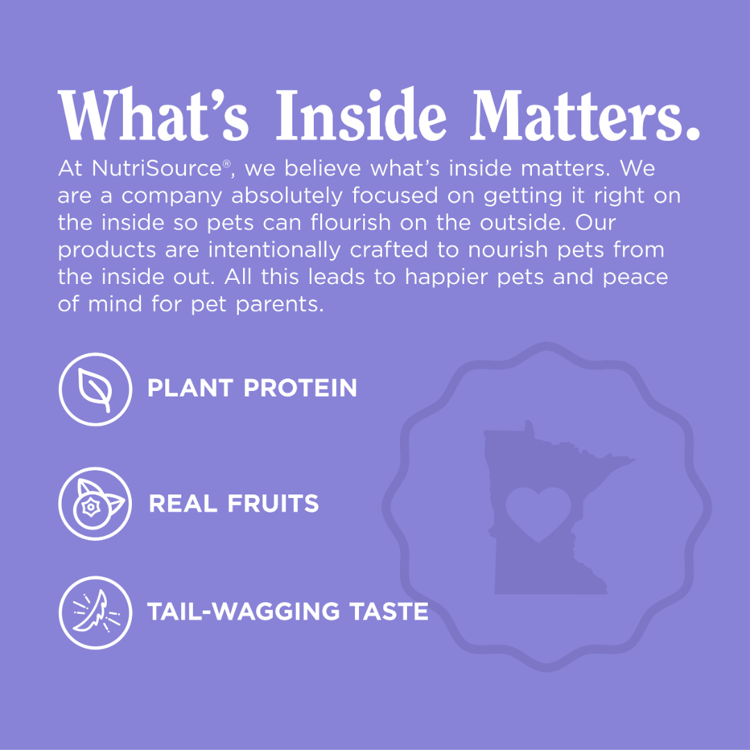 What's Inside Maters: Plant Protein, Real Fruits, Tail-Wagging Taste