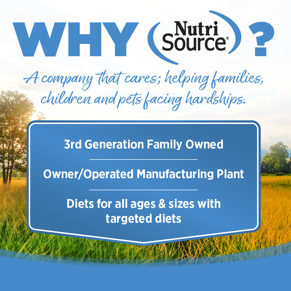 advertisement on why nutrisource
