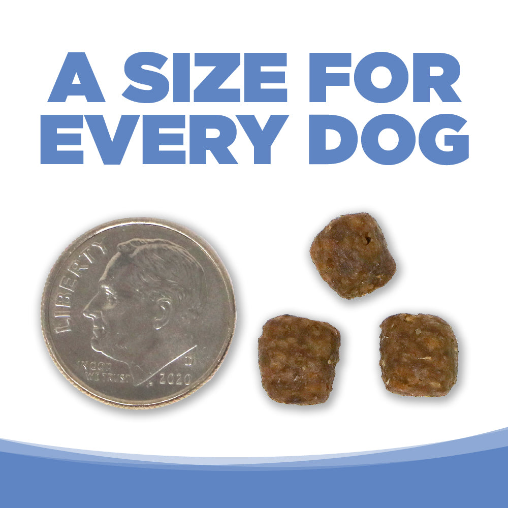 advertisement showing product is dime size