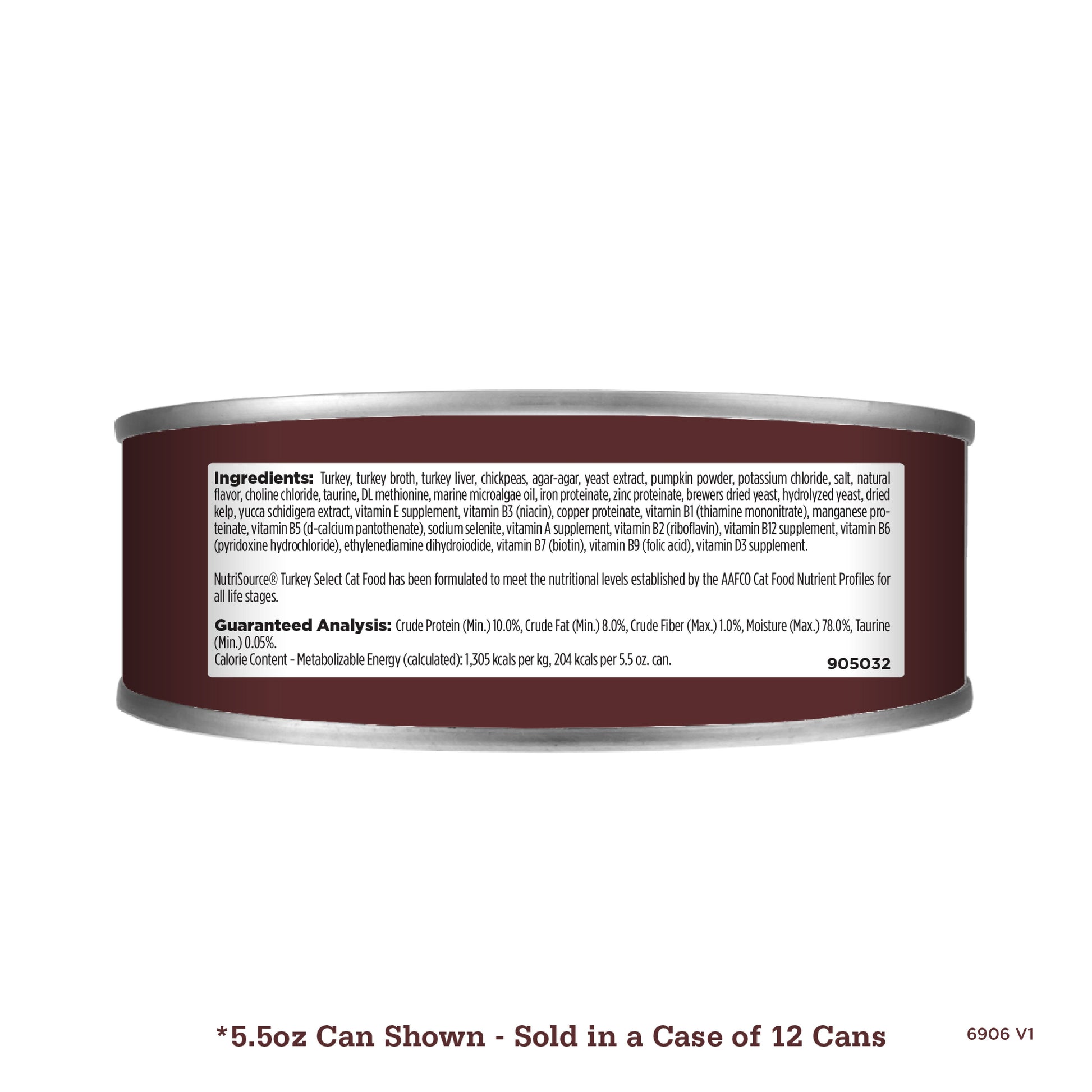 NutriSource Grain Free Turkey Select - can back
