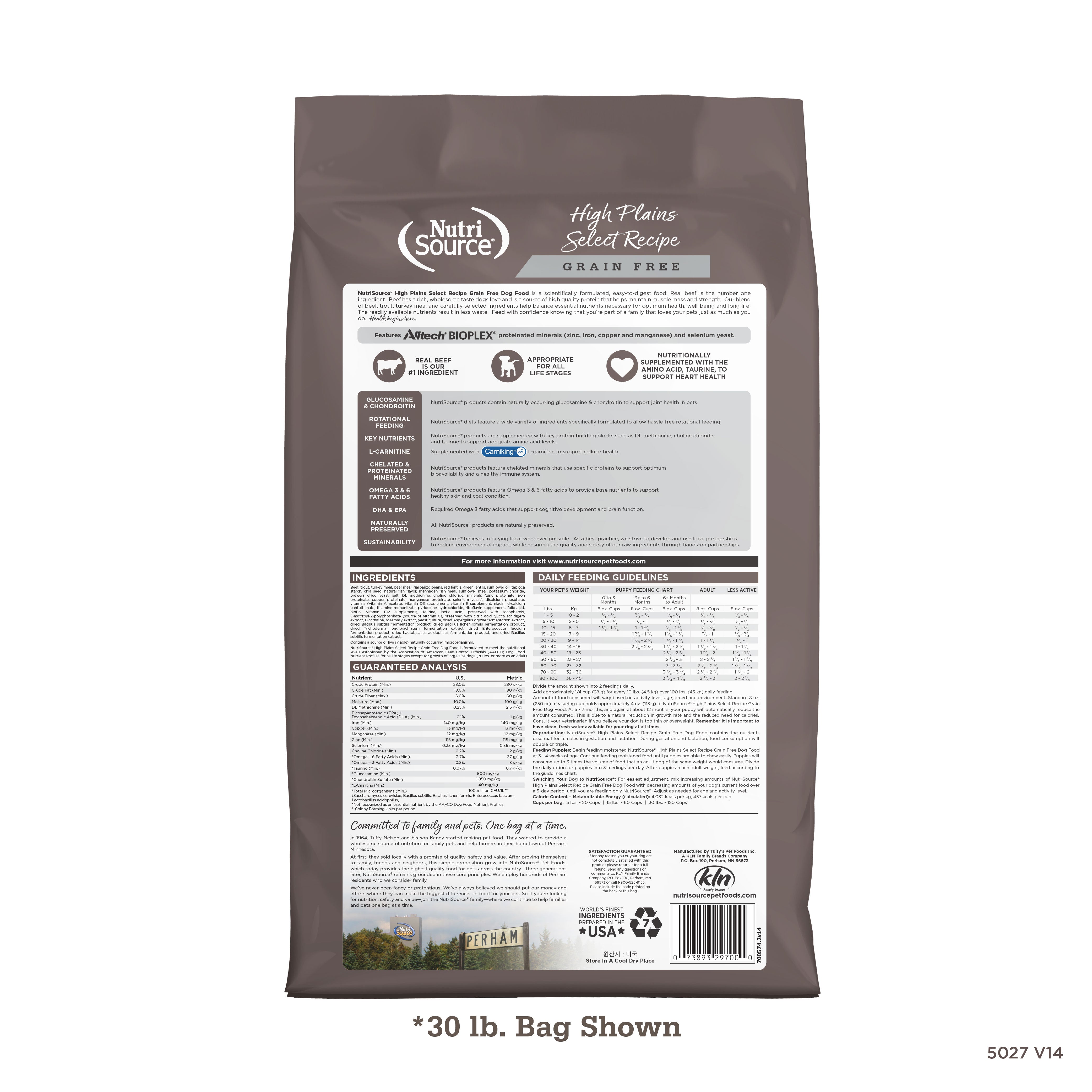 BUY High Plains Select Healthy Dog Food | NutriSource Pet Foods