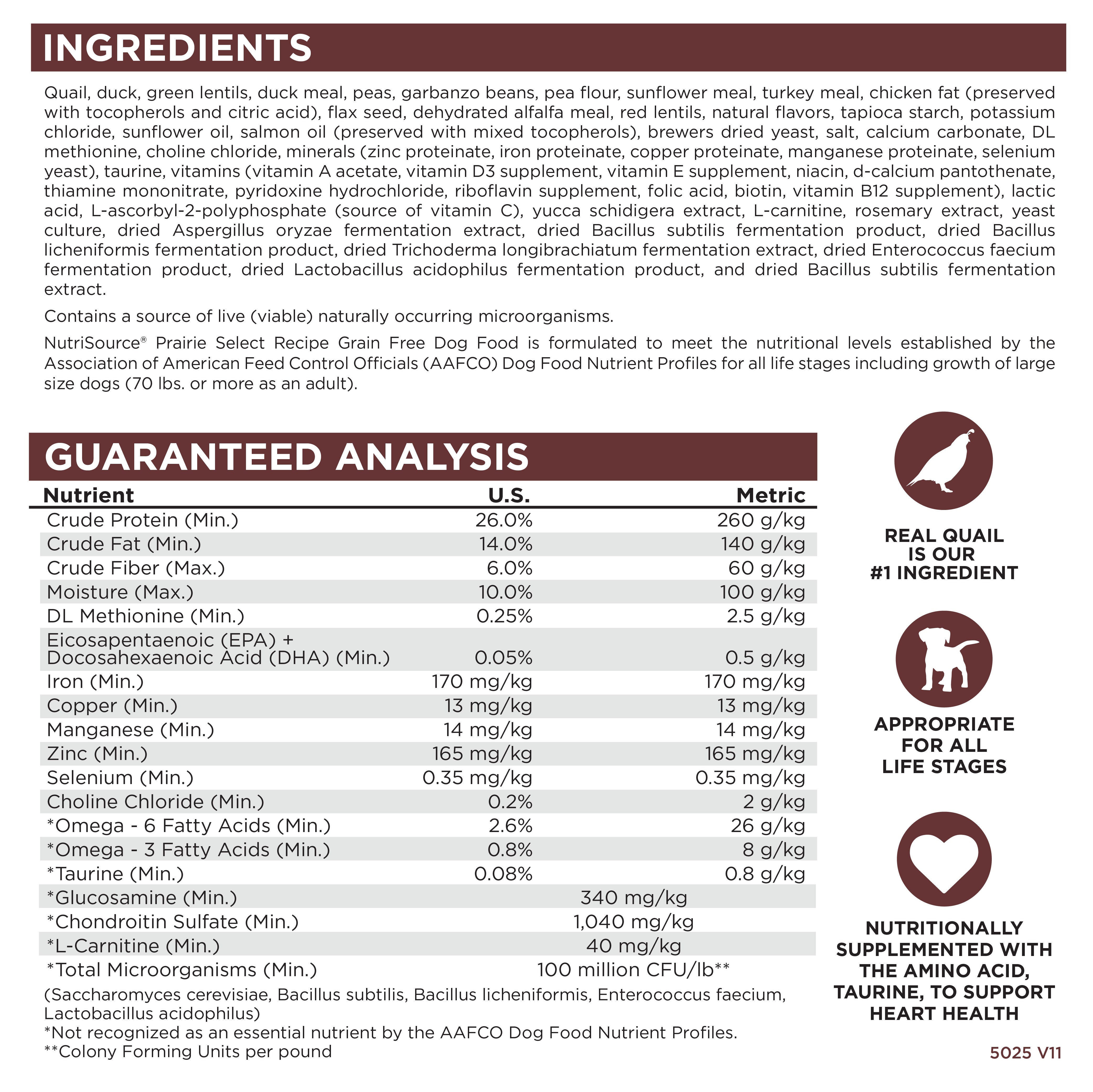ダイエットフード NDD SELECT NOW BUY Prairie Select Dog Food | Healthy Dog Food | NutriSource Pet