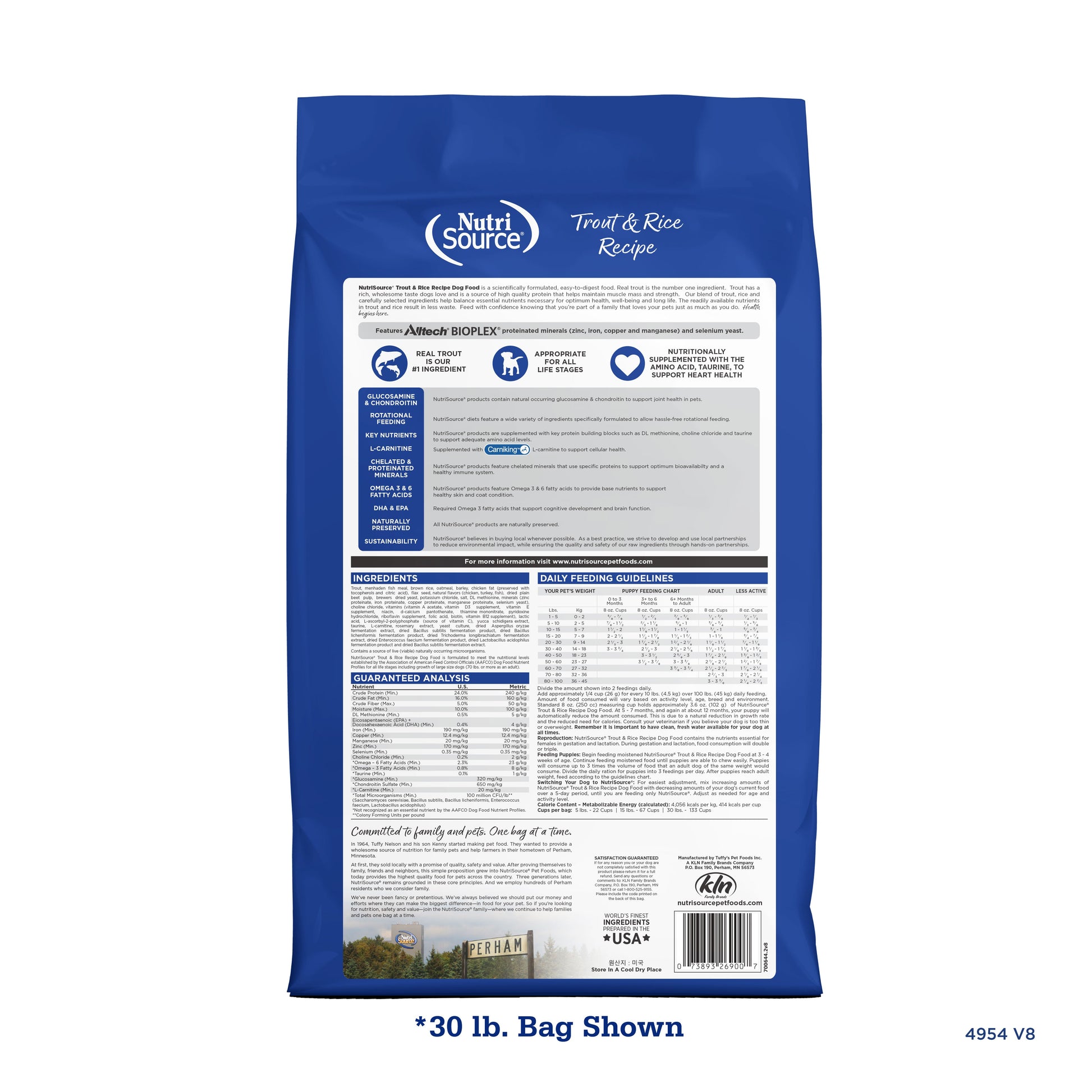 Trout & Rice Recipe - bag back
