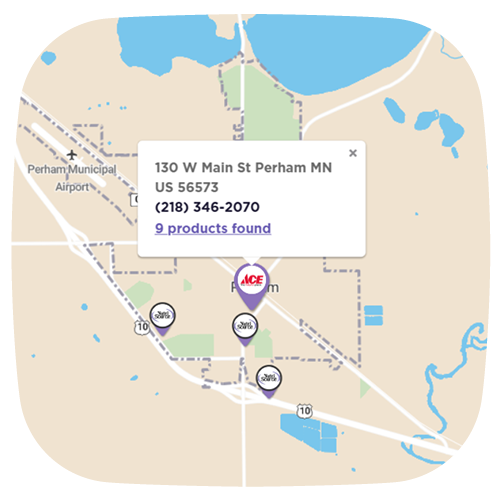 Sample image of Store Locator map