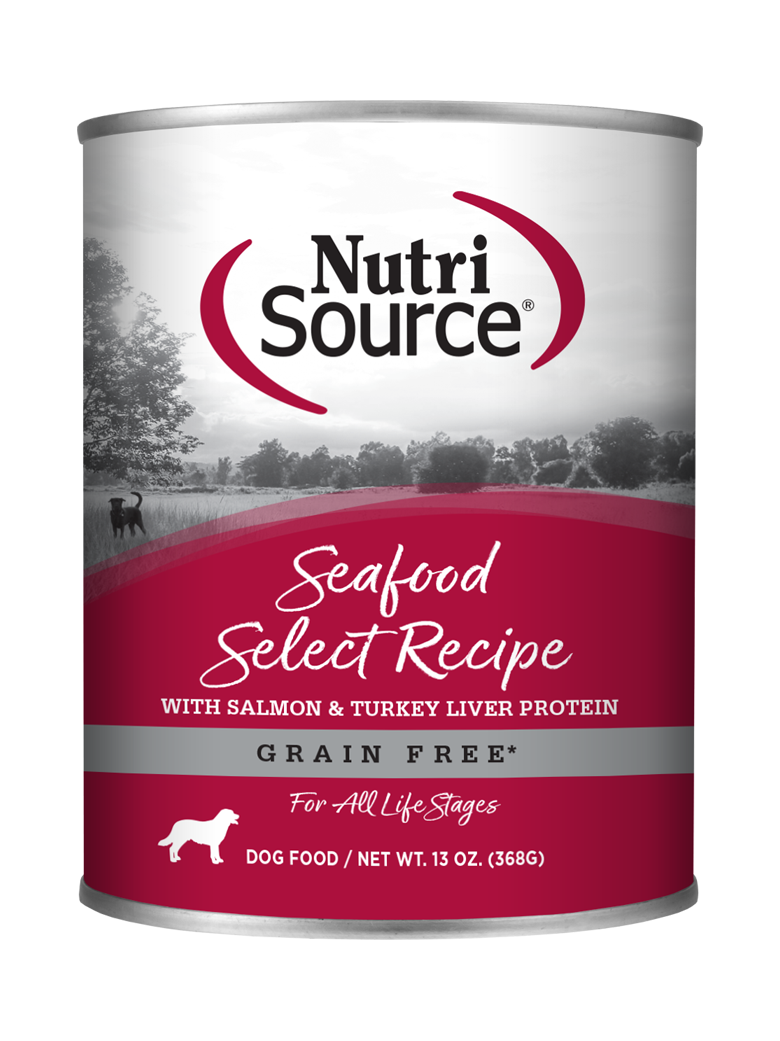 NutriSource Grain Free Seafood Select Formula Canned Dog Food