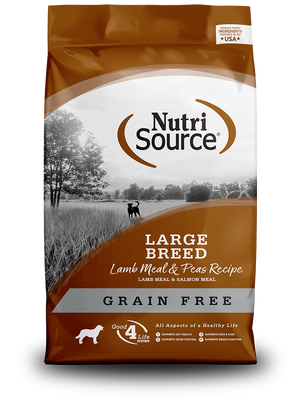 Grain Free Large Breed Lamb Meal & Peas - bag front