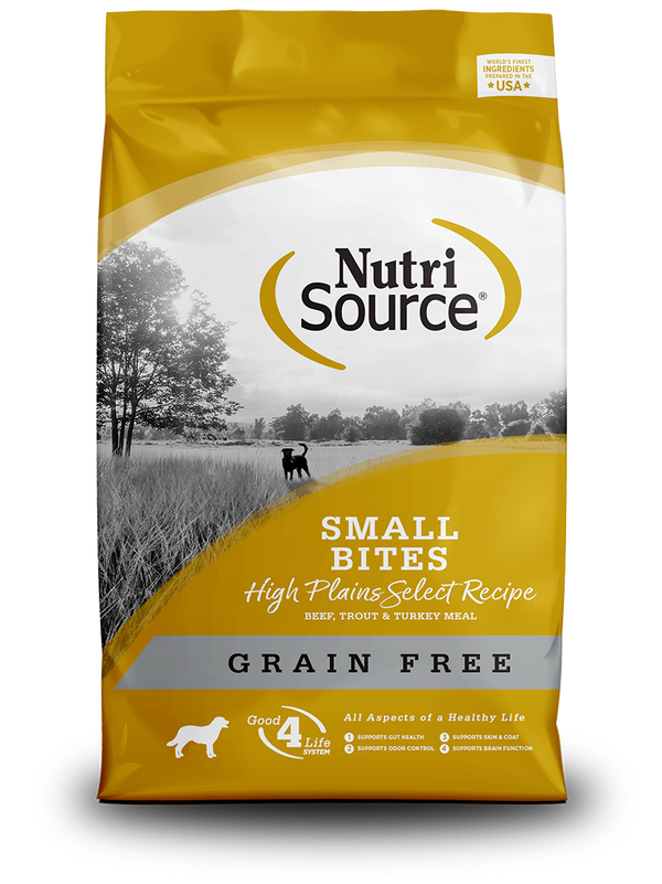 Grain Free Small Bites High Plains Select - bag front