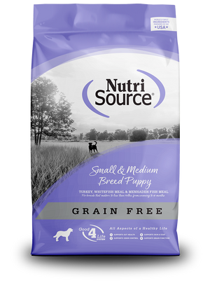 Grain Free Small and Medium Breed Puppy - bag front