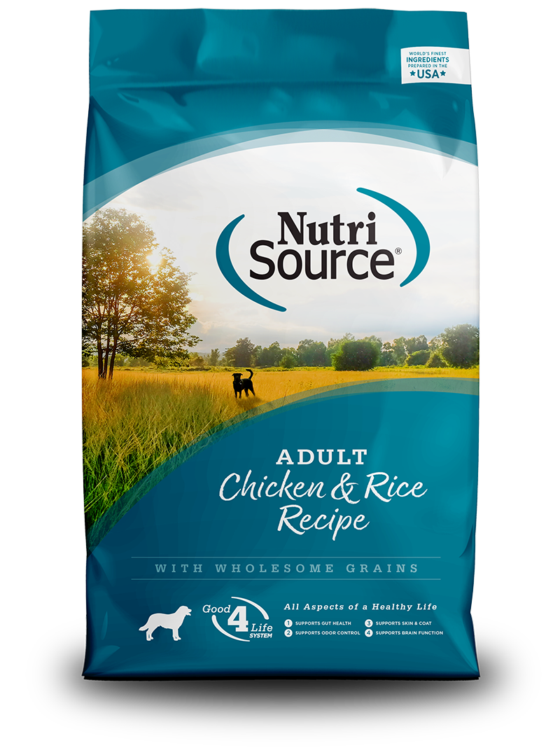 NutriSource Adult Chicken & Rice Recipe - front of bag