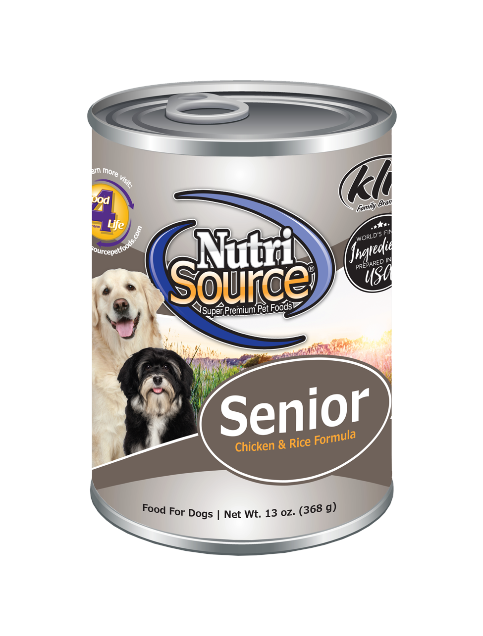 BUY Senior Chicken Rice Wet Canned Dog Food NutriSource Pet