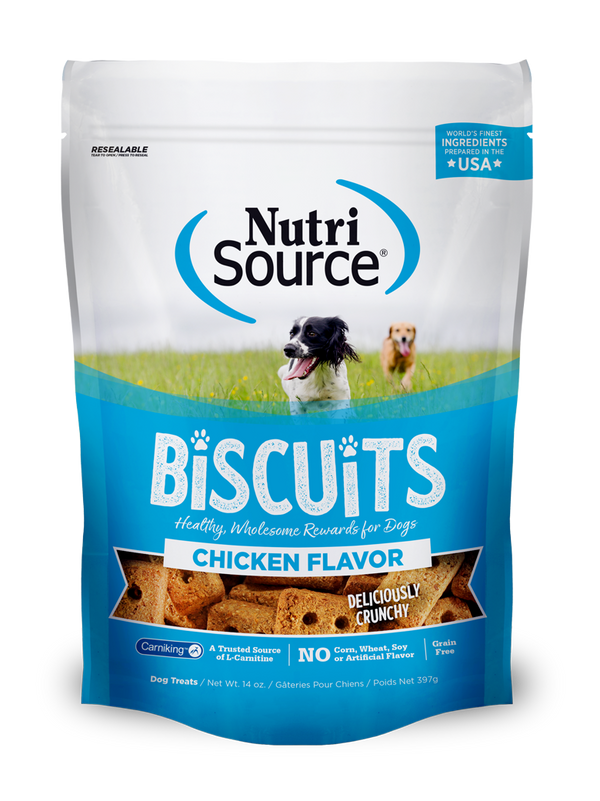 Chicken Flavor Biscuit Dog Treats - bag front