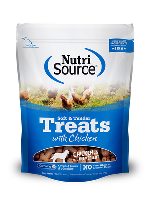 Soft & Tender Dog Treats with Chicken - bag front